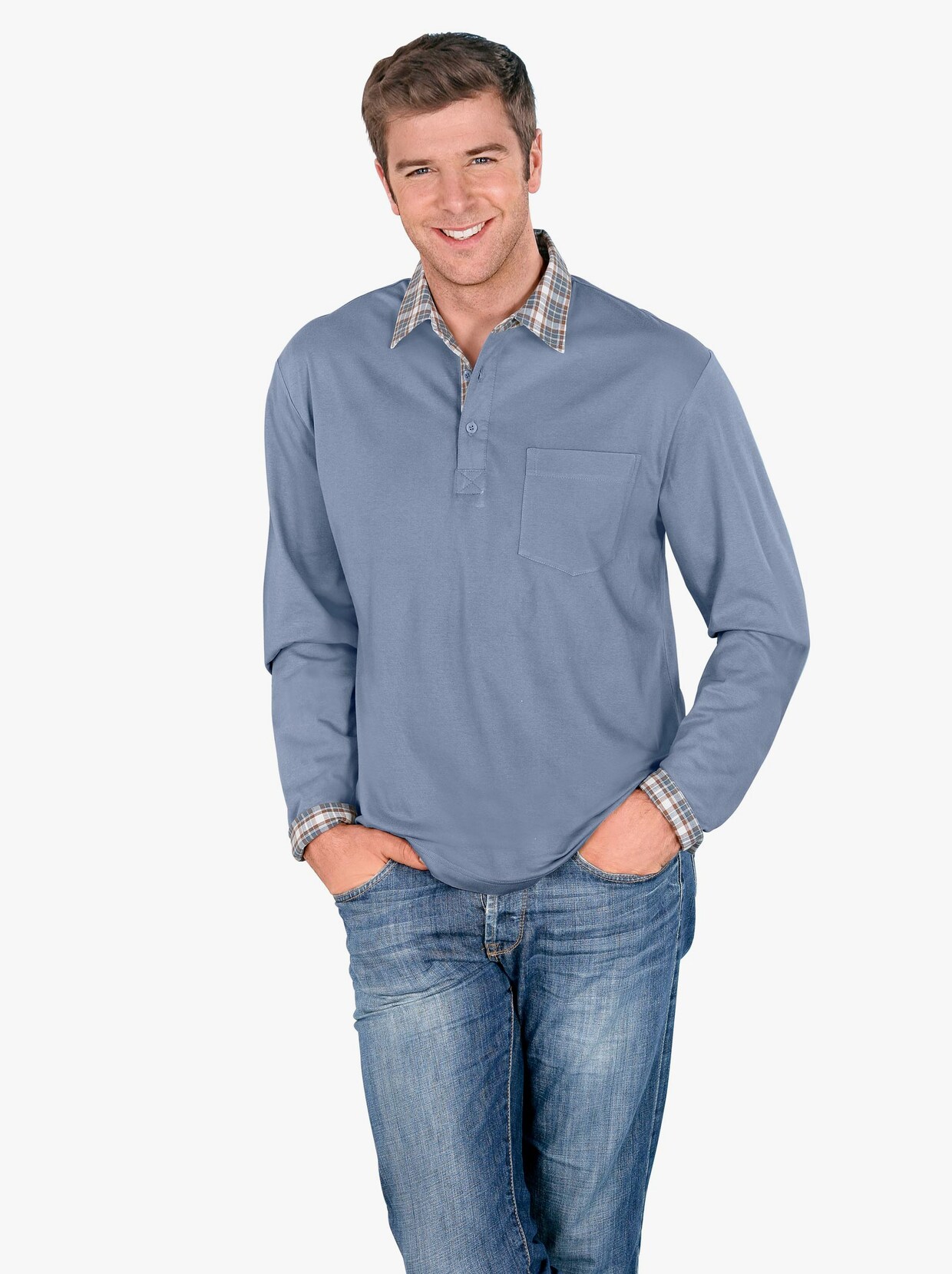 Poloshirt - blauw