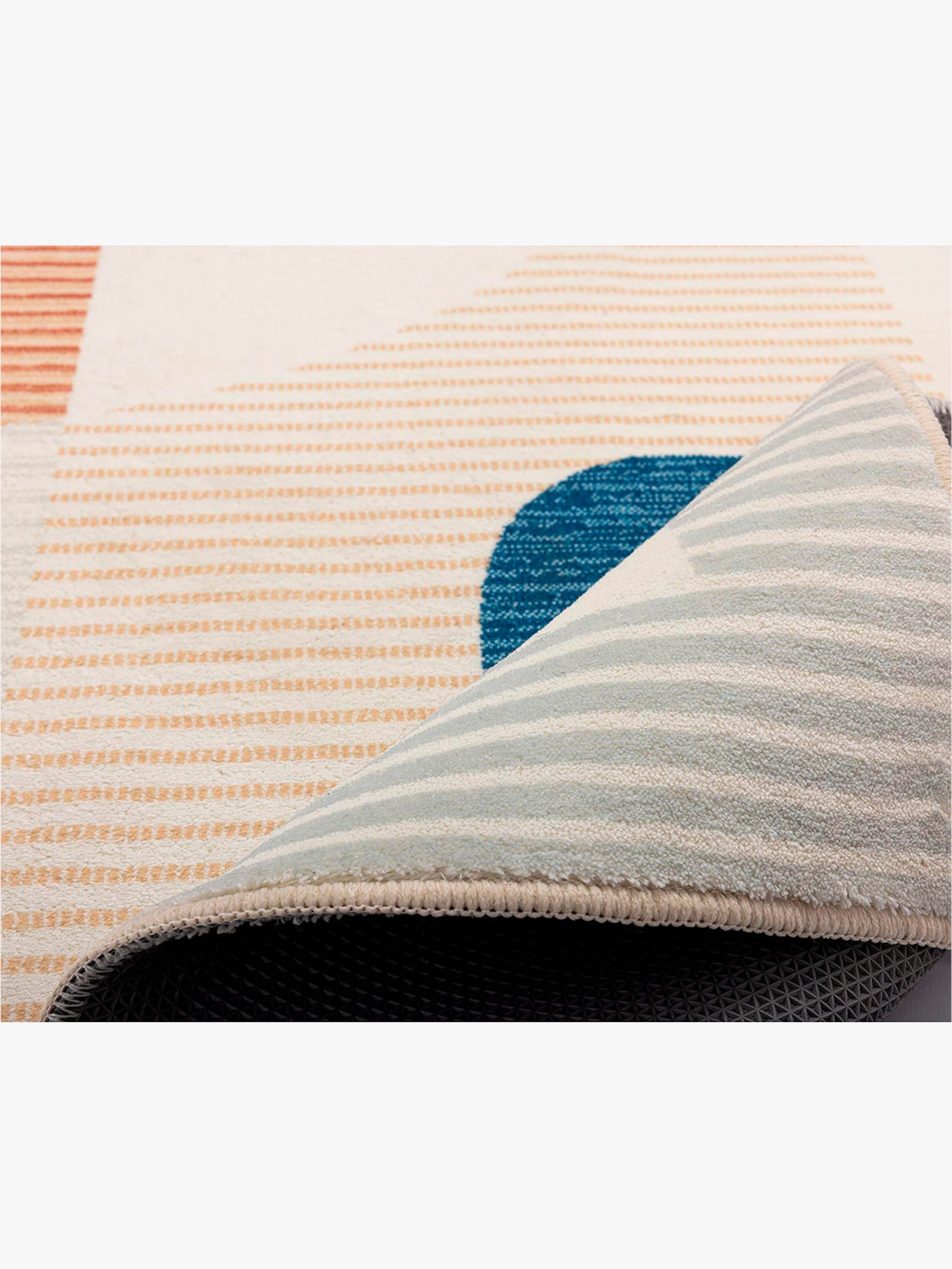 Theko Badematte - grau-bunt