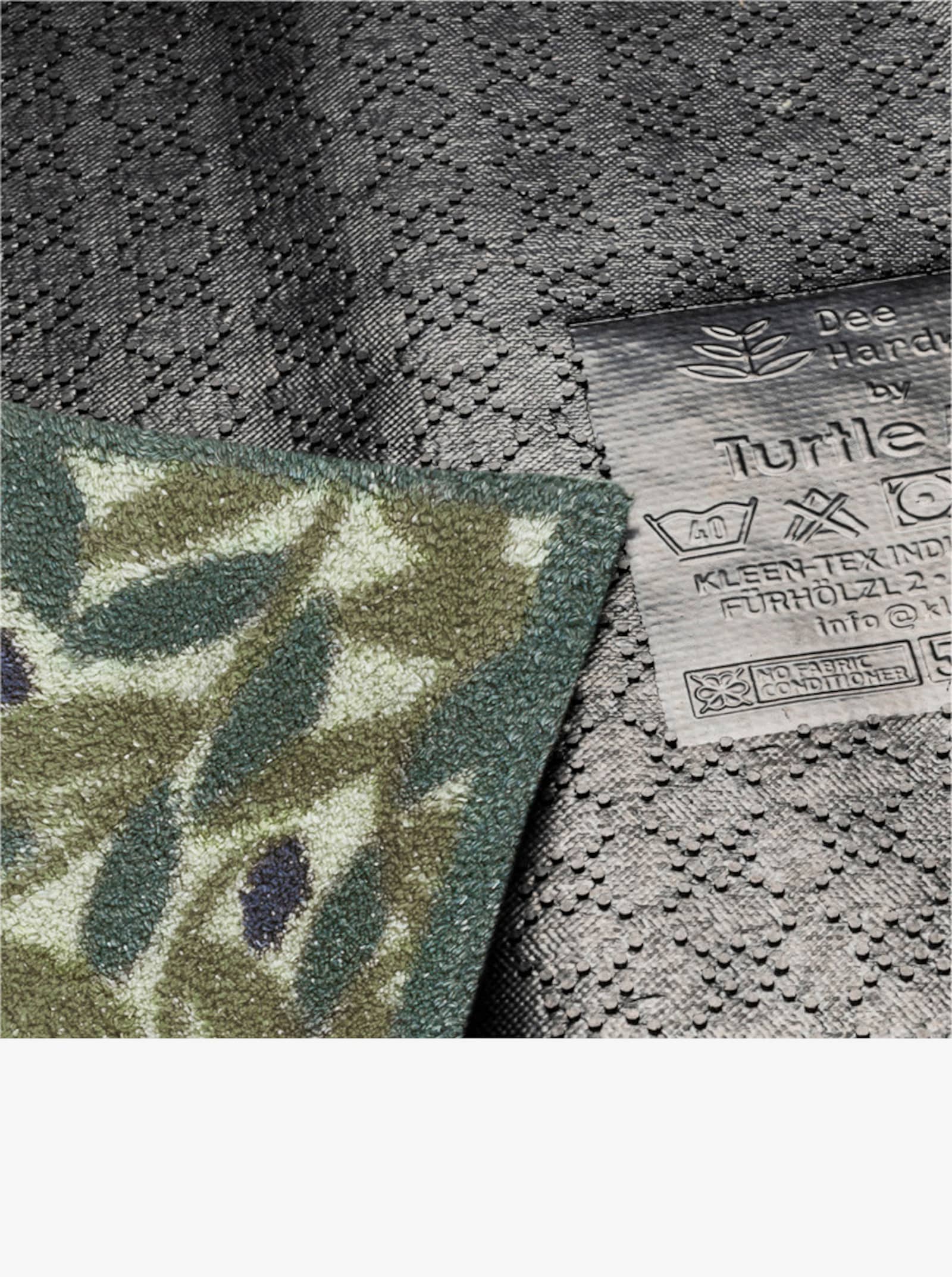 Turtle Mat Fußmatte - grün-gemustert