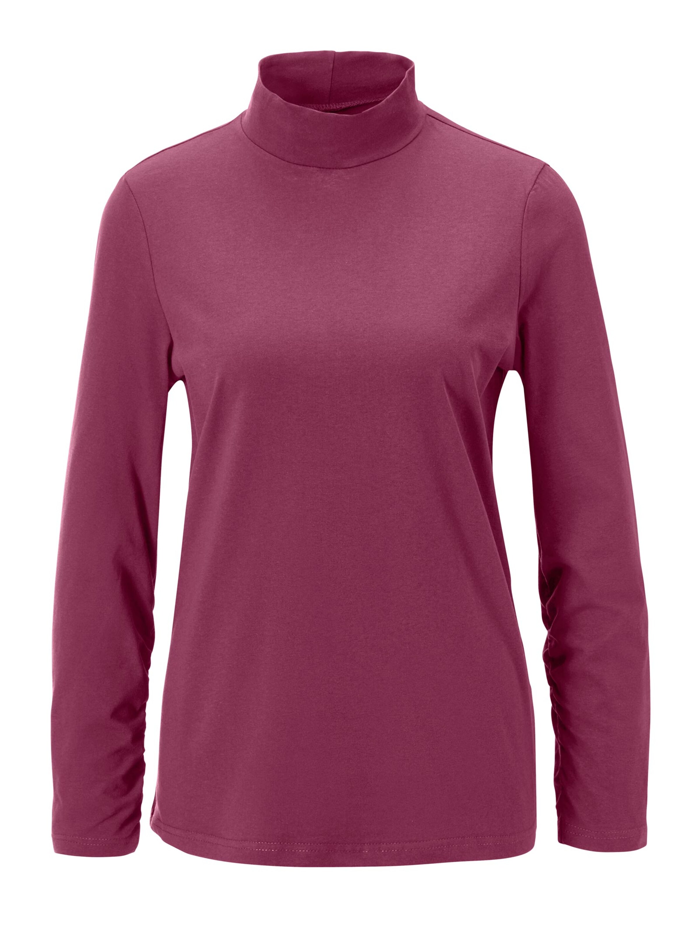 Rollkragen-Shirt - beere