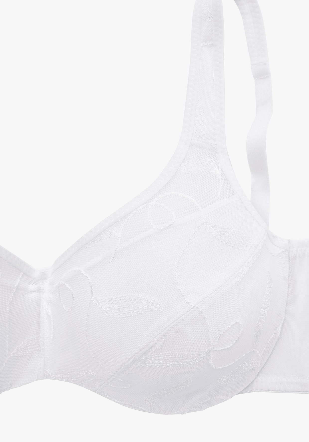 petite fleur Soutien-gorge minimiseur - pétrole + blanc