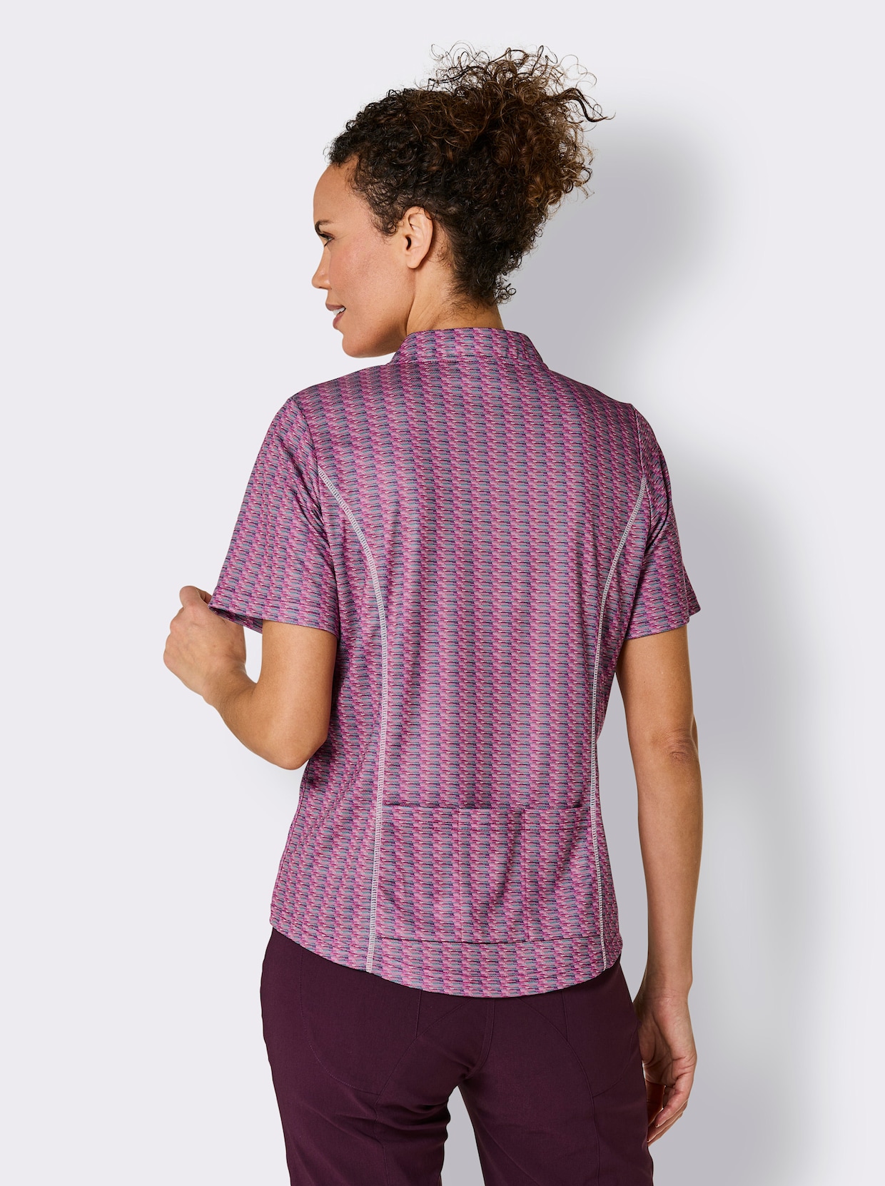 Catamaran Sports Functioneel shirt - fuchsia-oceaan-gemêleerd