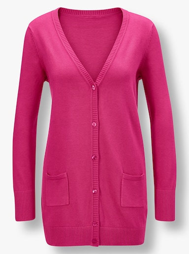 Strickjacke - fuchsia