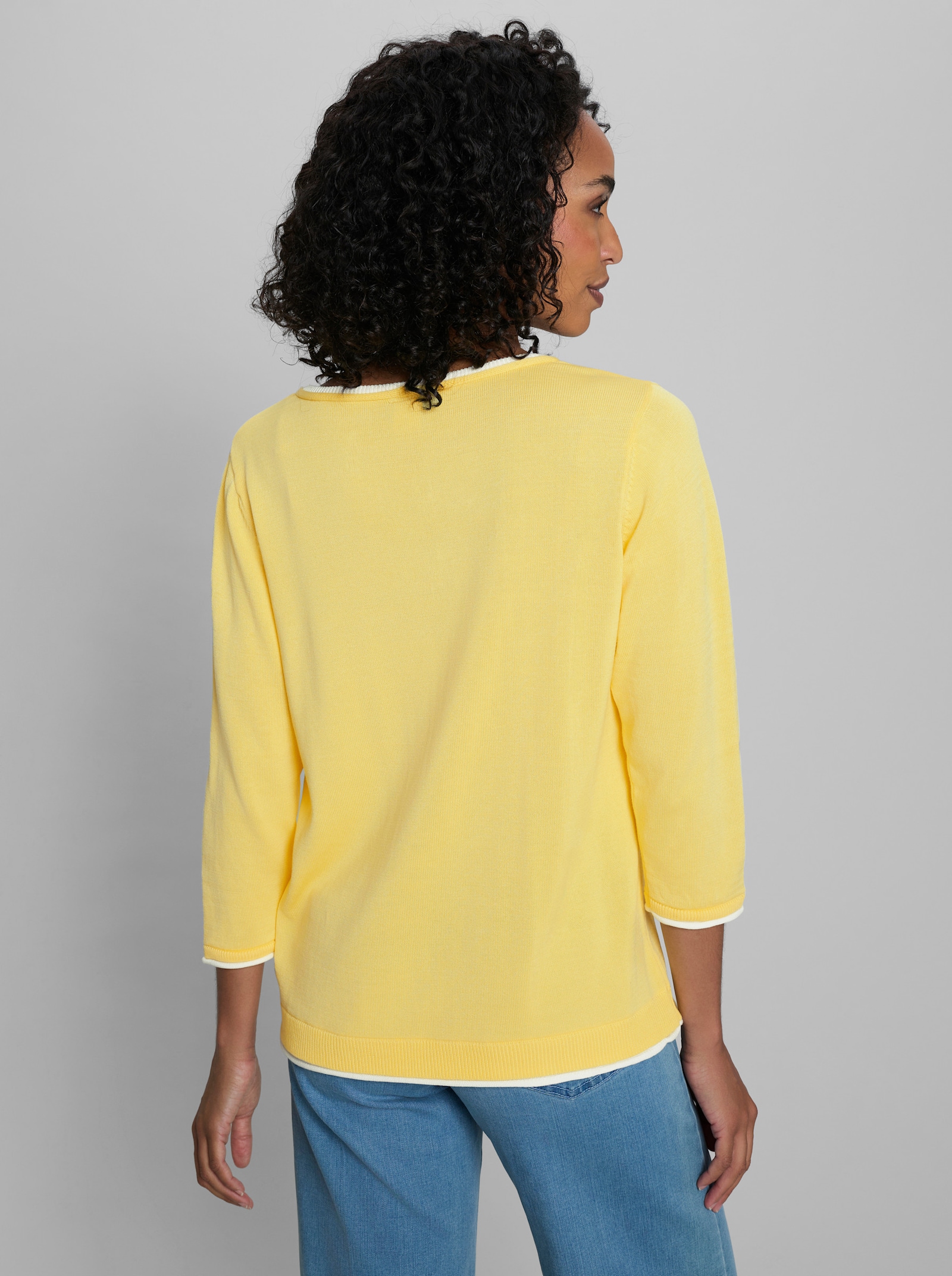 heine Pullover in 2-in-1-Optik - zitrone