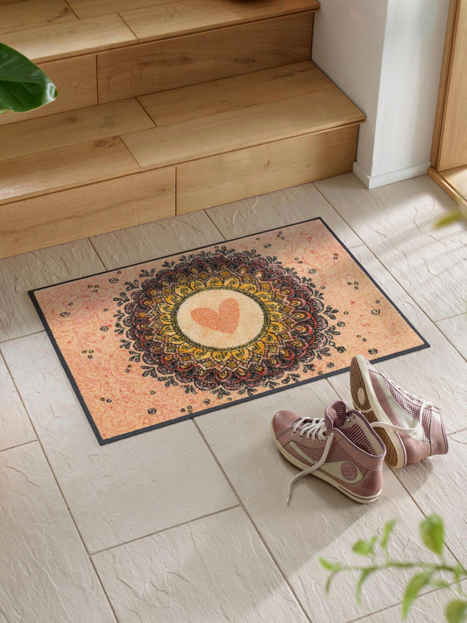 wash+dry by Kleen-Tex Fußmatte - apricot-gemustert