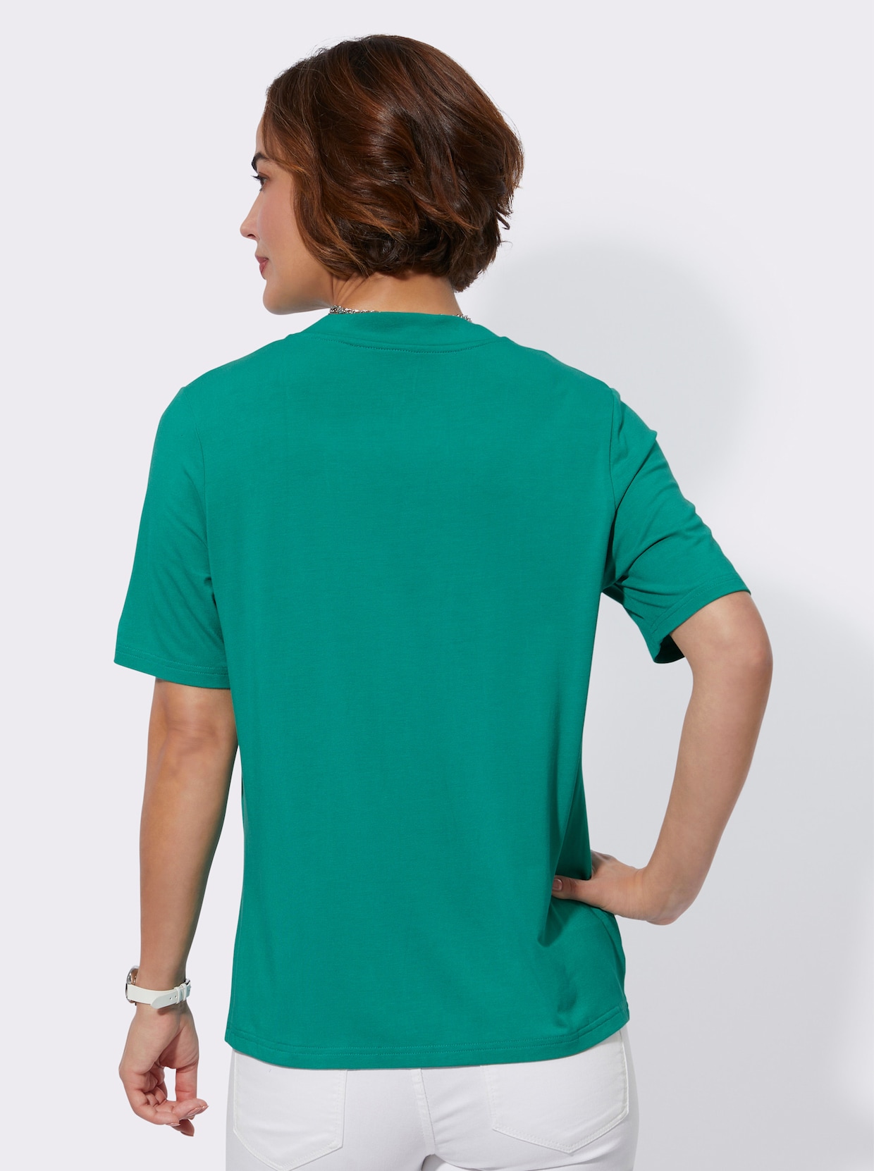 2-in-1-shirt - smaragdgroen