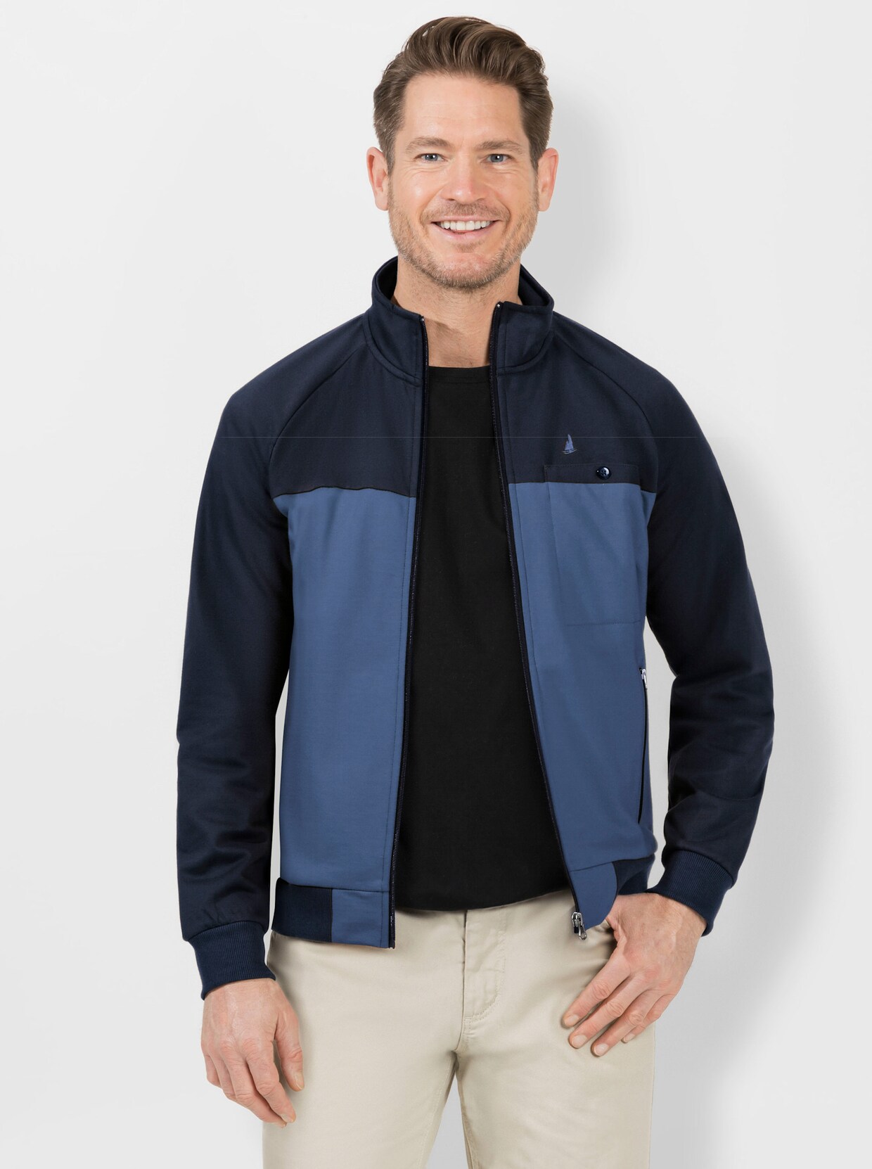 Catamaran Sweatjacke - marine-jeansblau