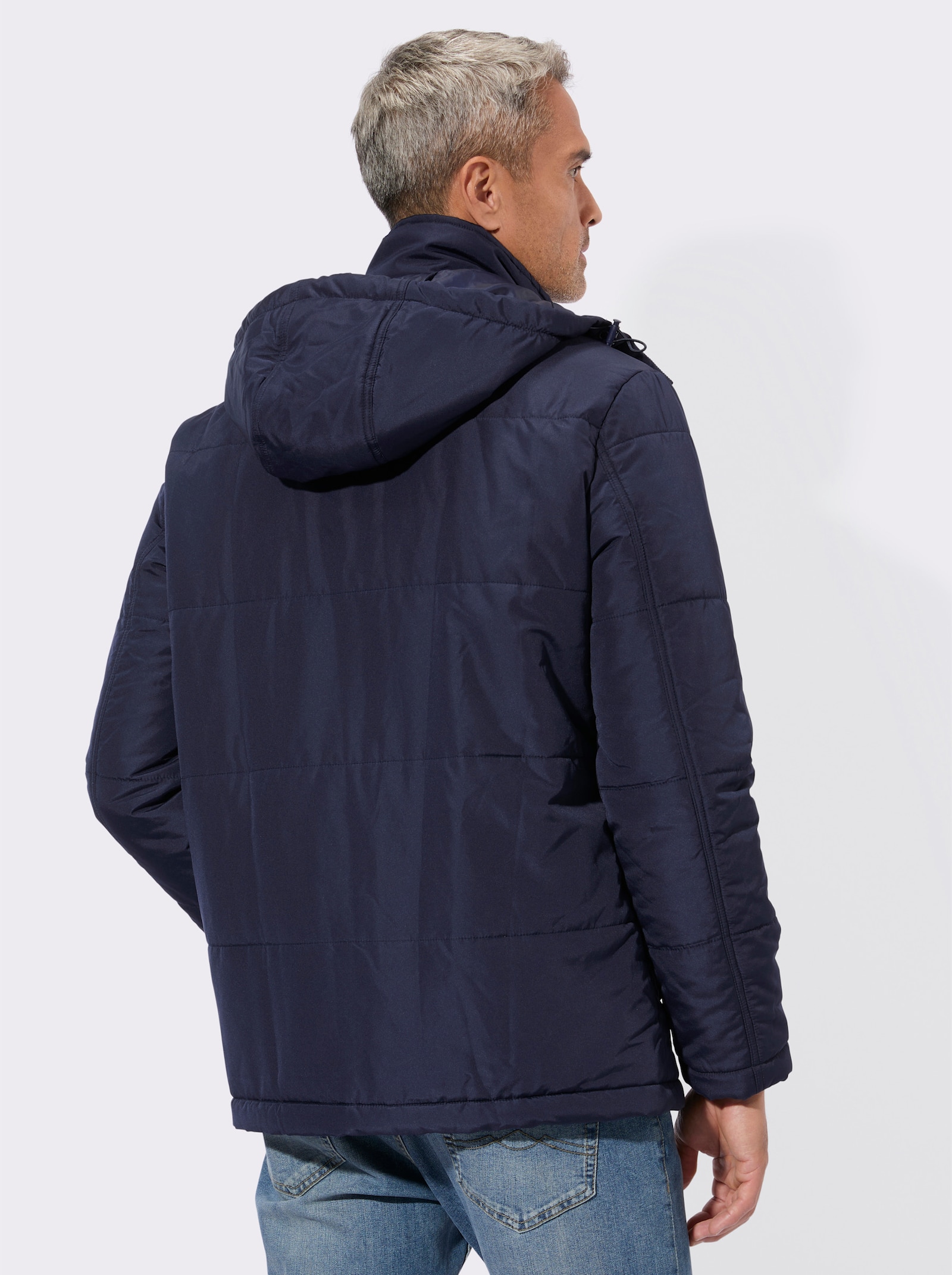 Steppjacke für normale Wintertemperaturen - marine