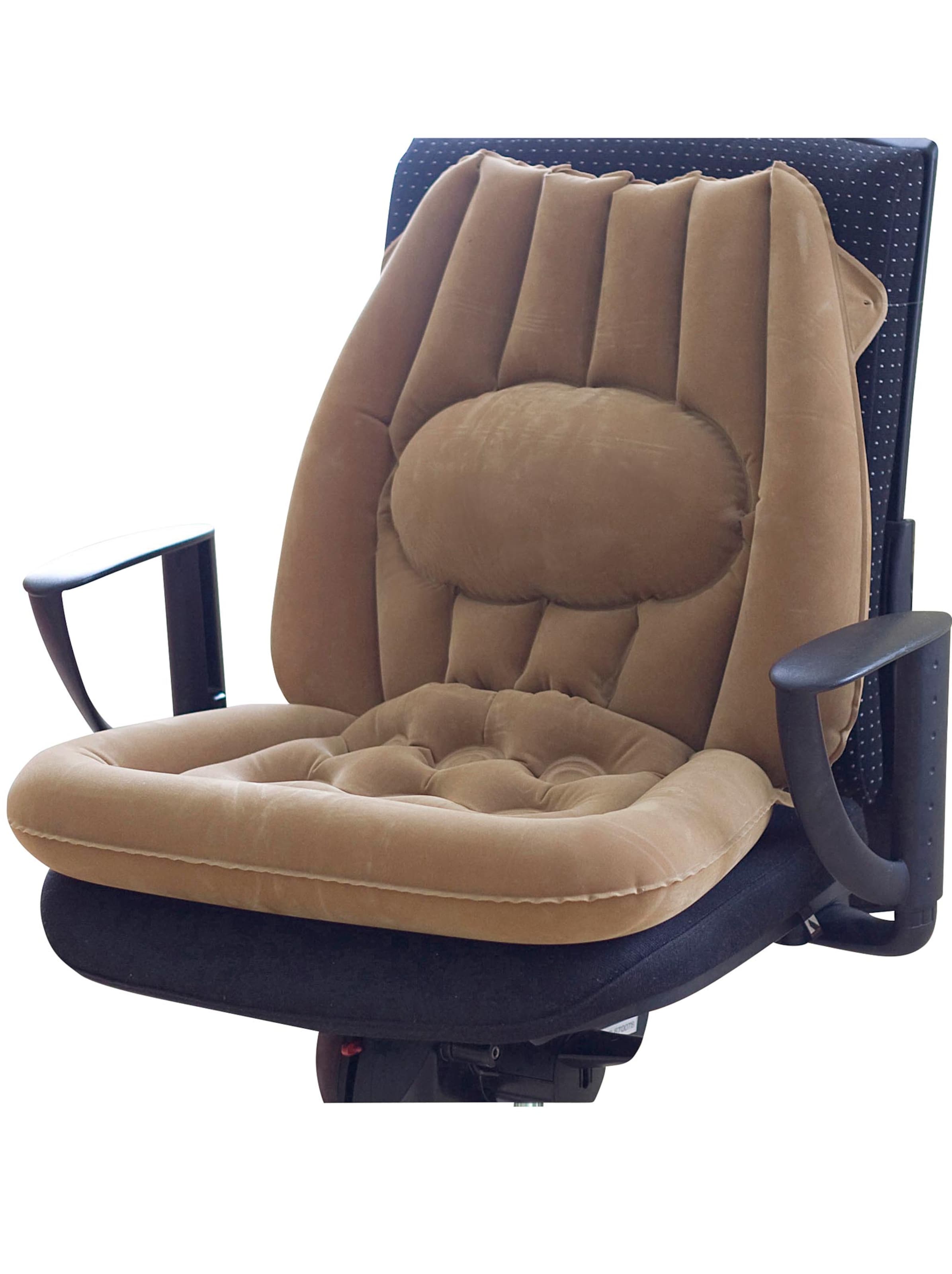 Sitzkissen mit Lendenwirbelstütze - braun