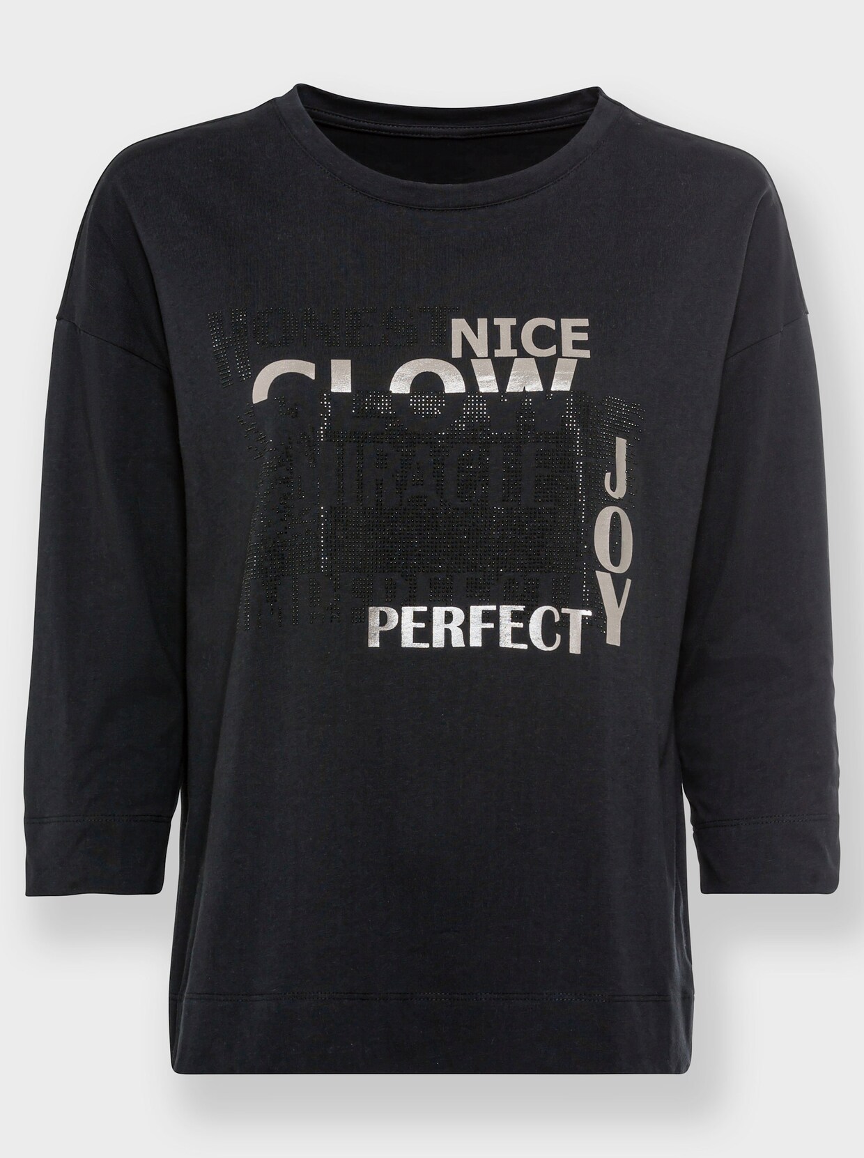 heine Shirt met ronde hals - zwart