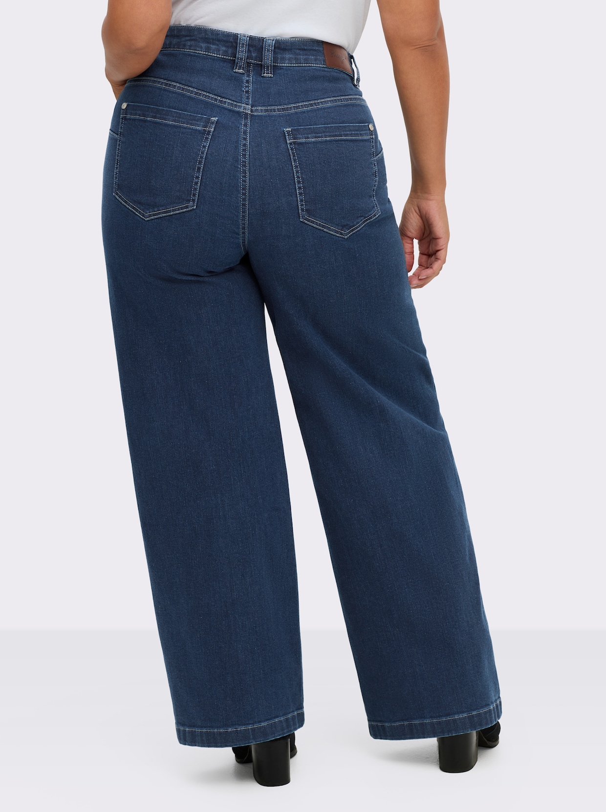 sheego Jeans - blue-stone-washed