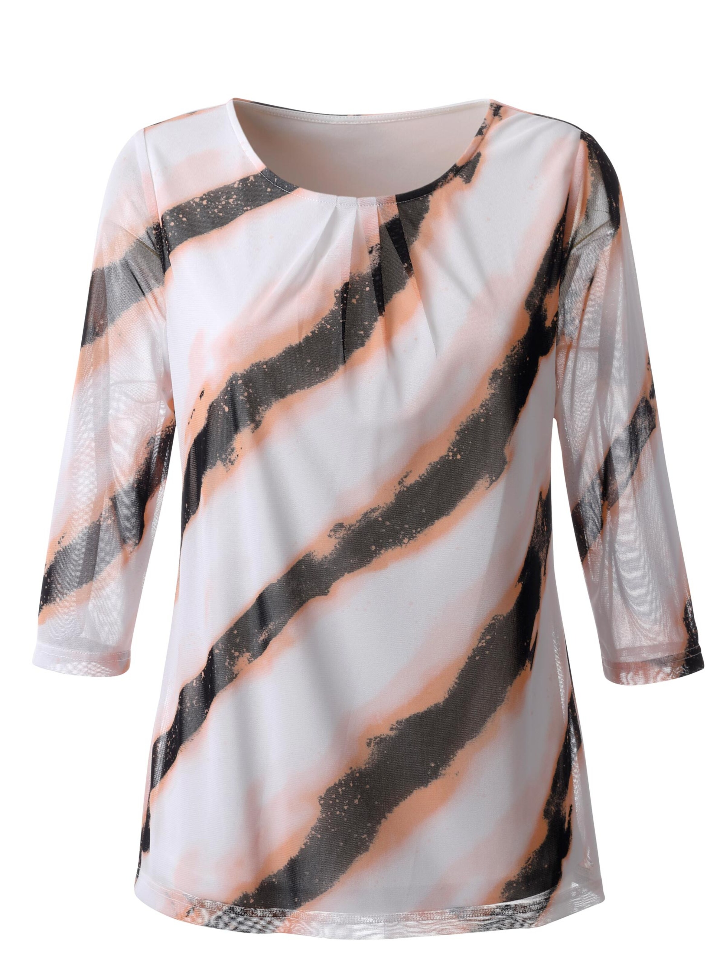 Shirt - hellterra-schwarz-bedruckt