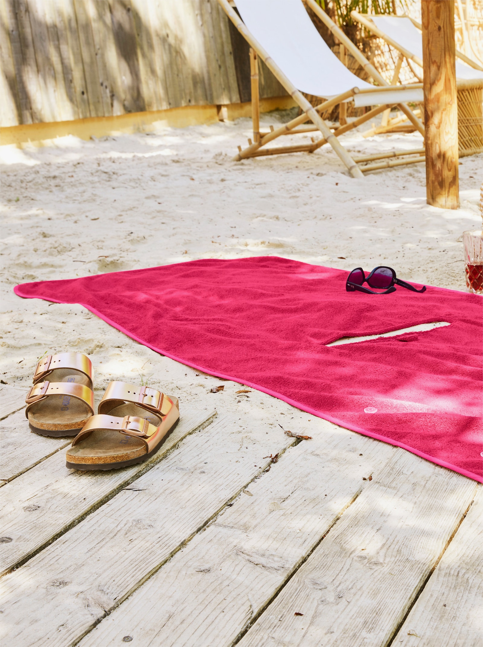 wäschepur Bade-Poncho - pink