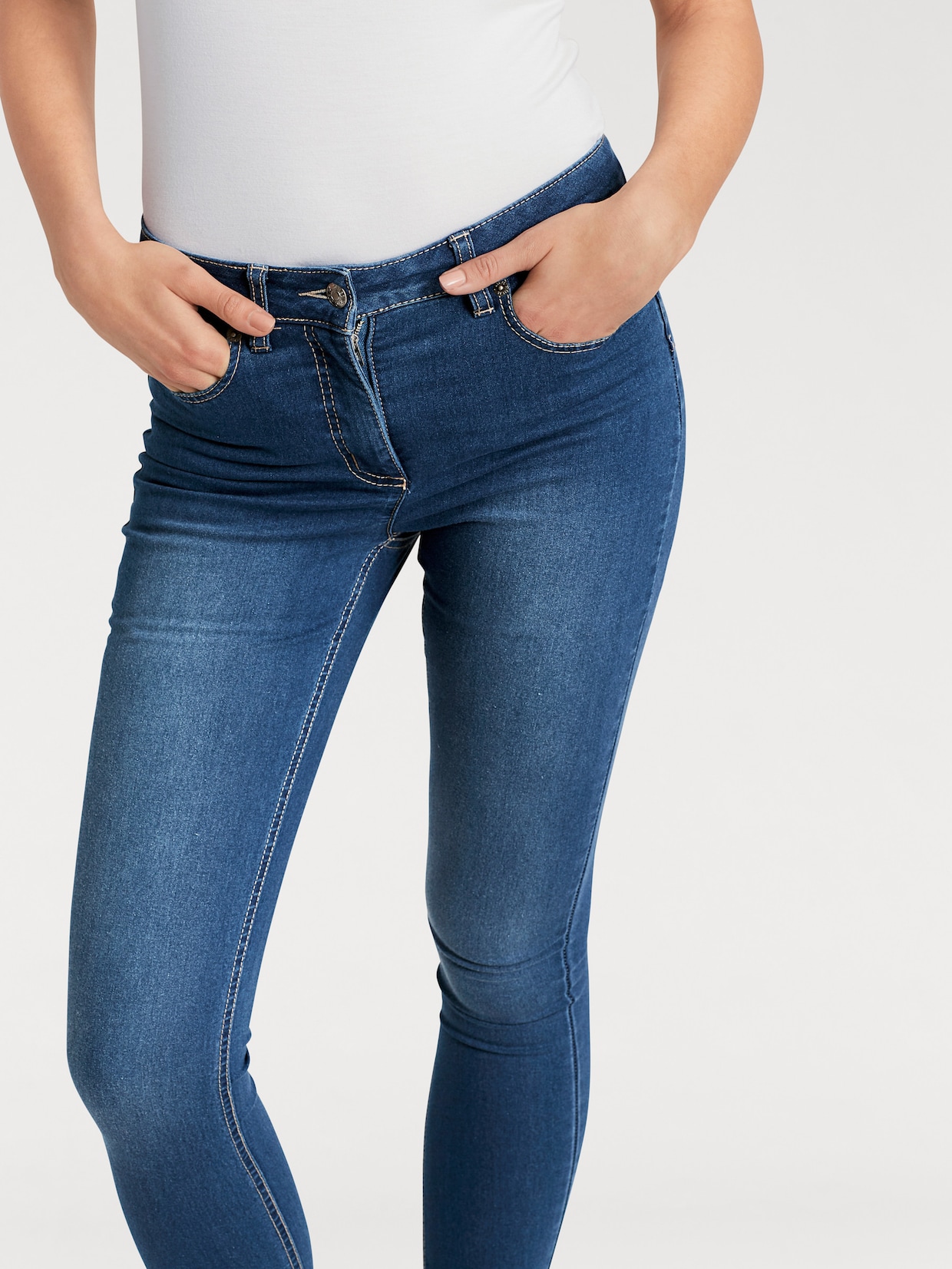 heine Bauchweg-Jeans - blue stone