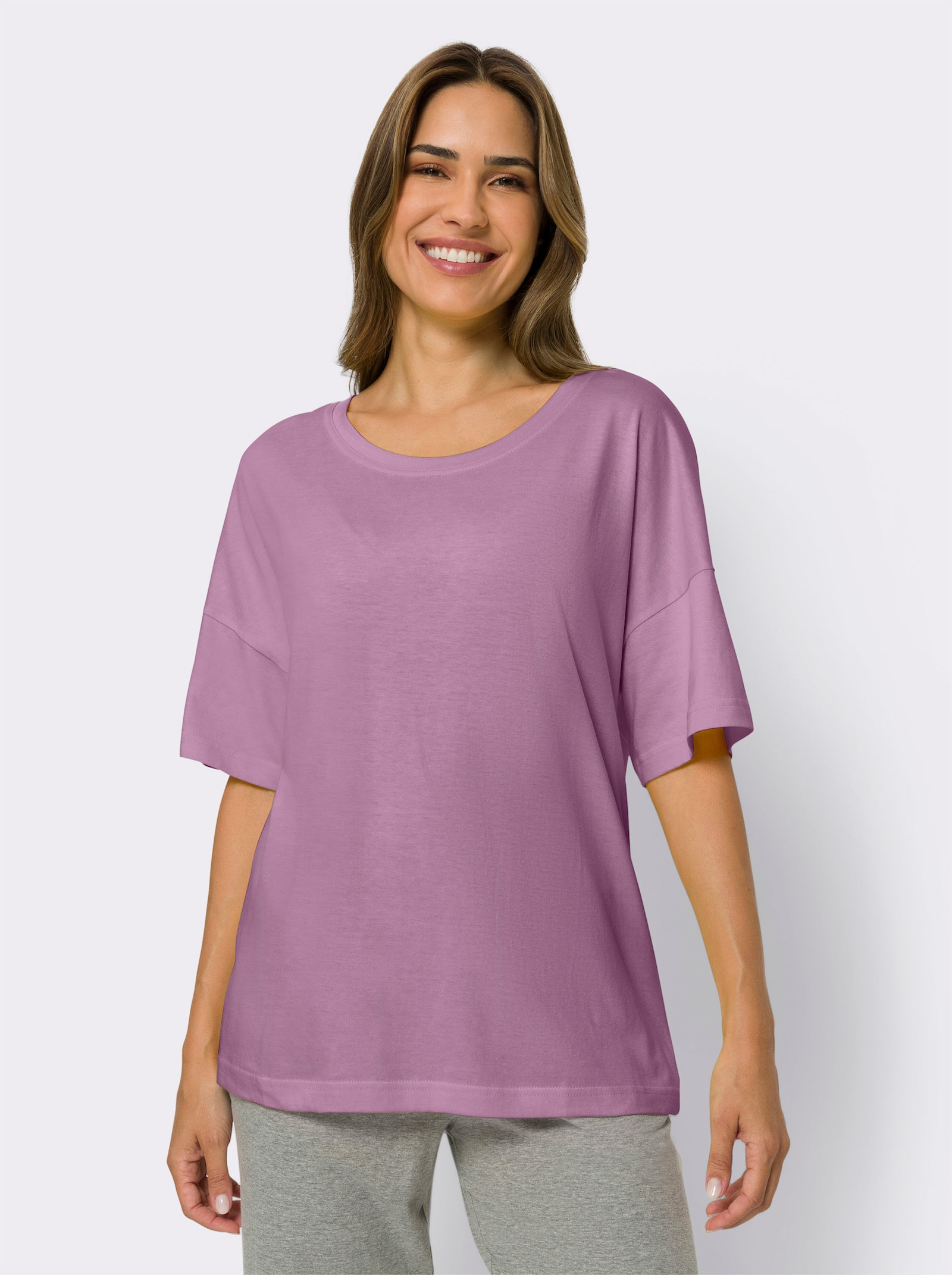 Freizeitshirt mit Modal - orchidee