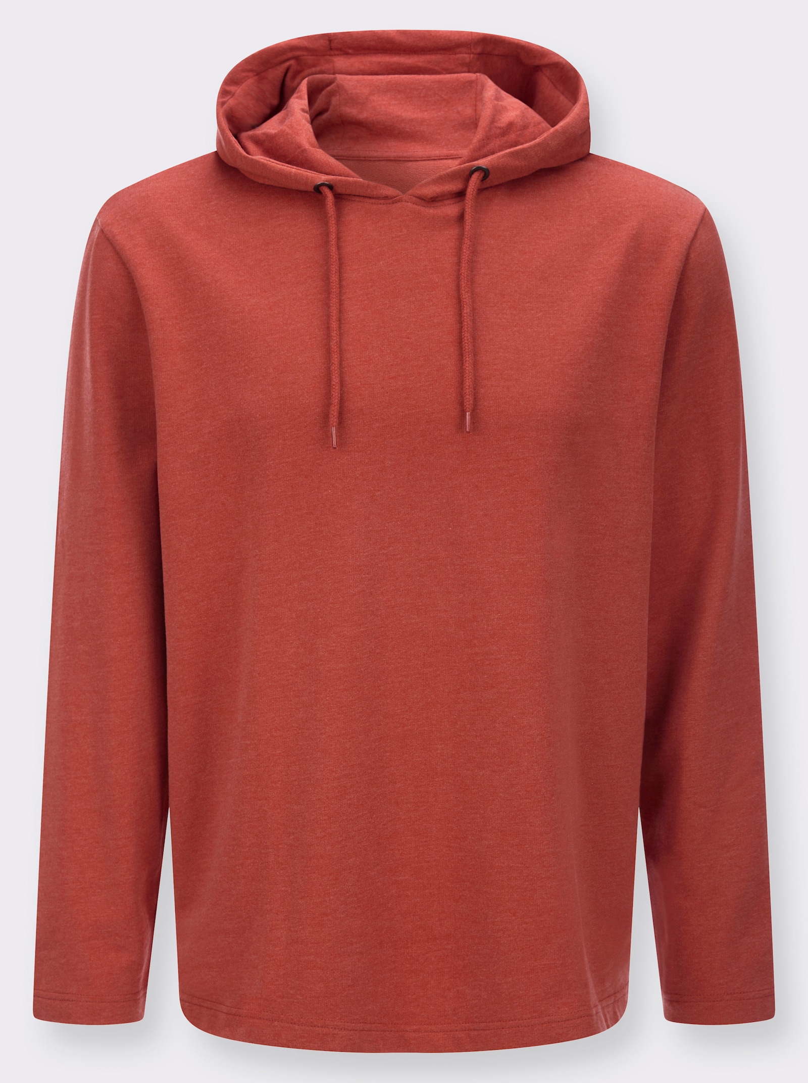 Mikina, kapucňa, viazačka - Hrdzavočervený melír