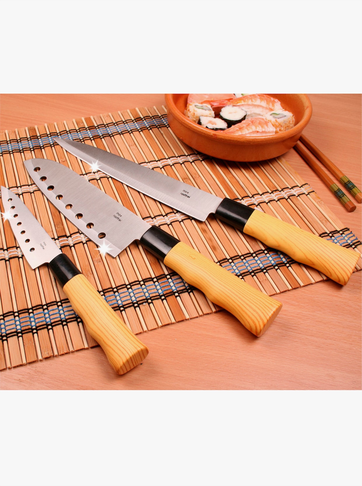 Messerset - silberfarben