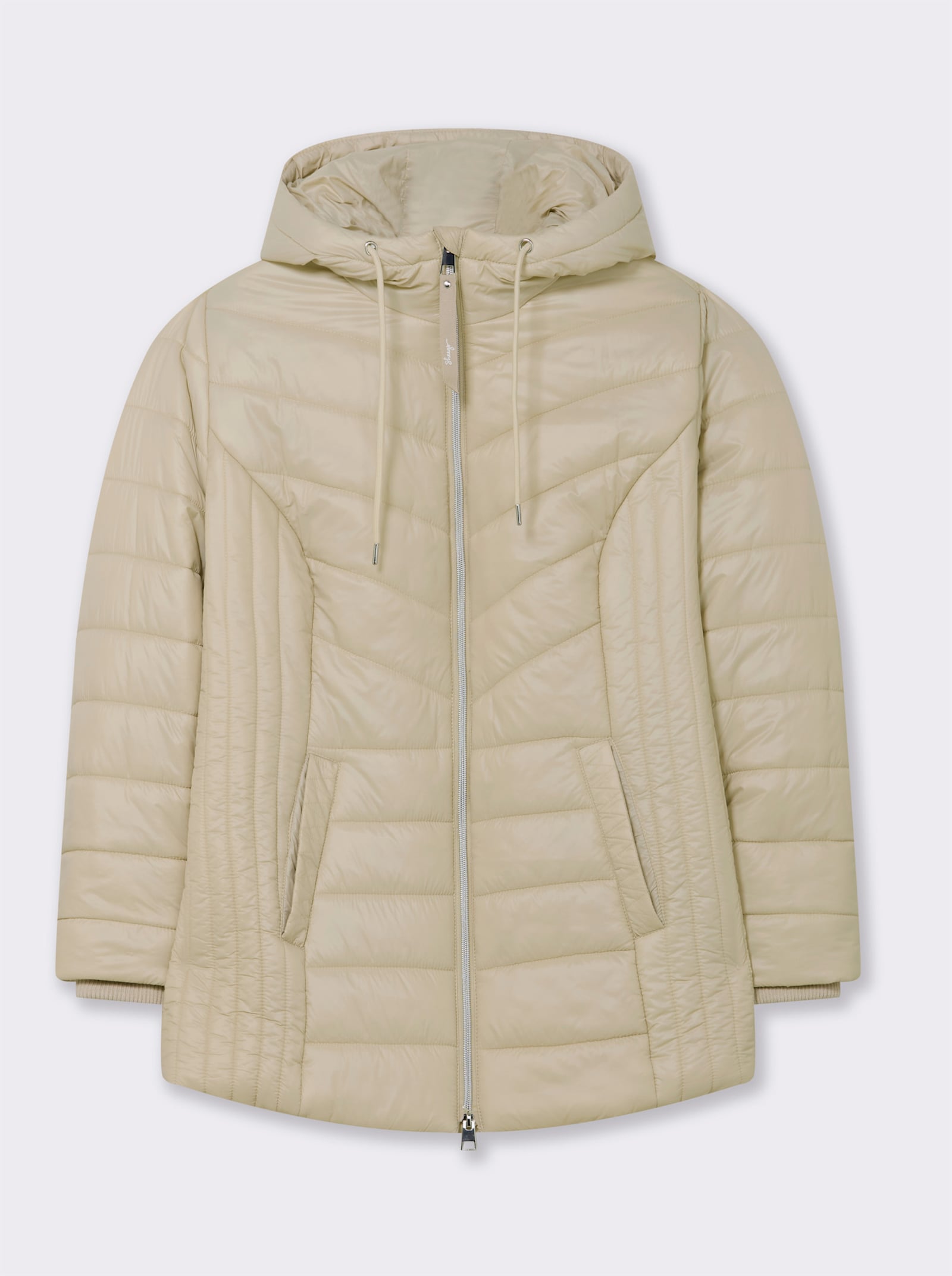 sheego Steppjacke im Steppmuster-Mix - sand
