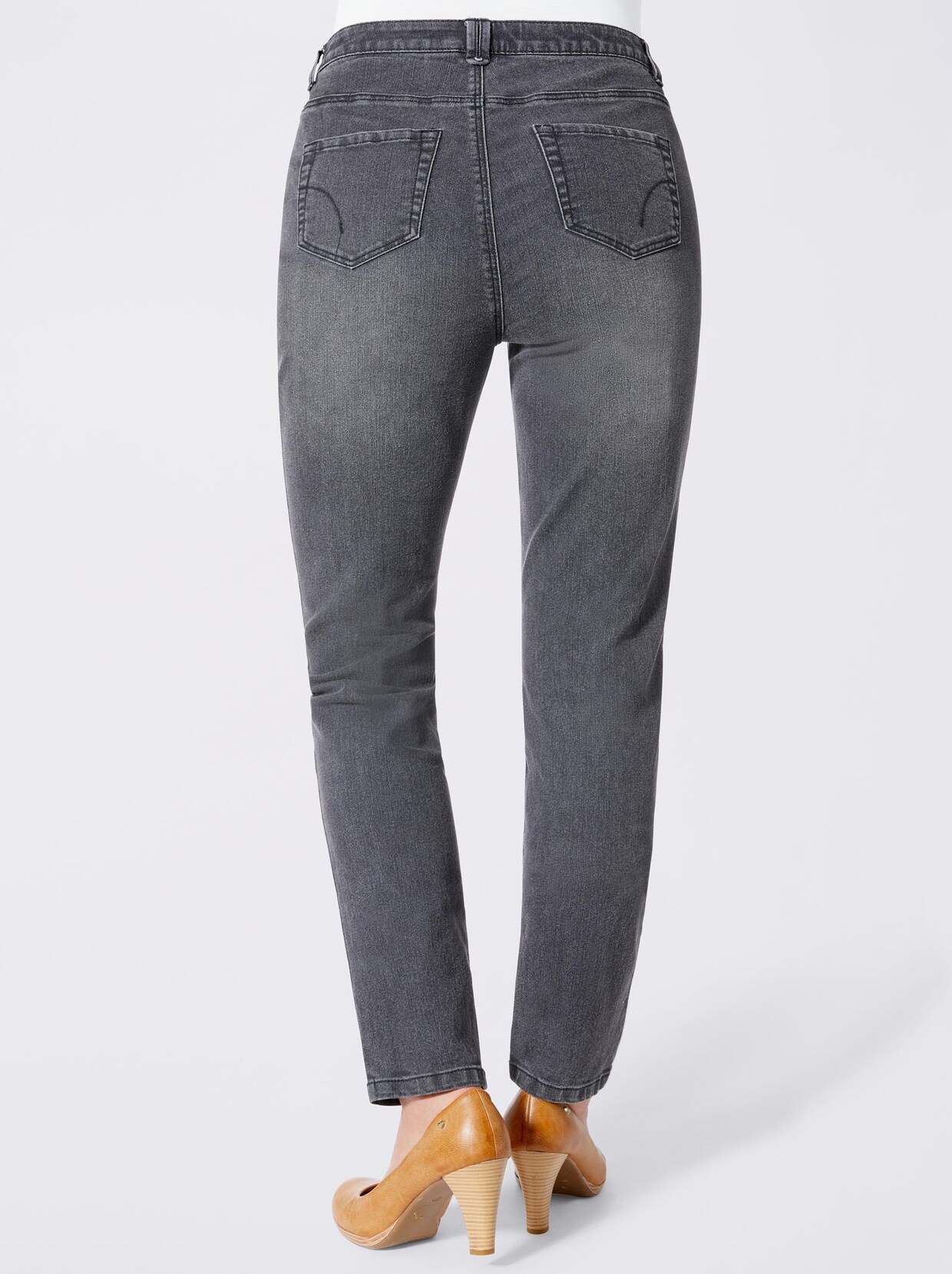 5-Pocket-Jeans - anthrazit-denim