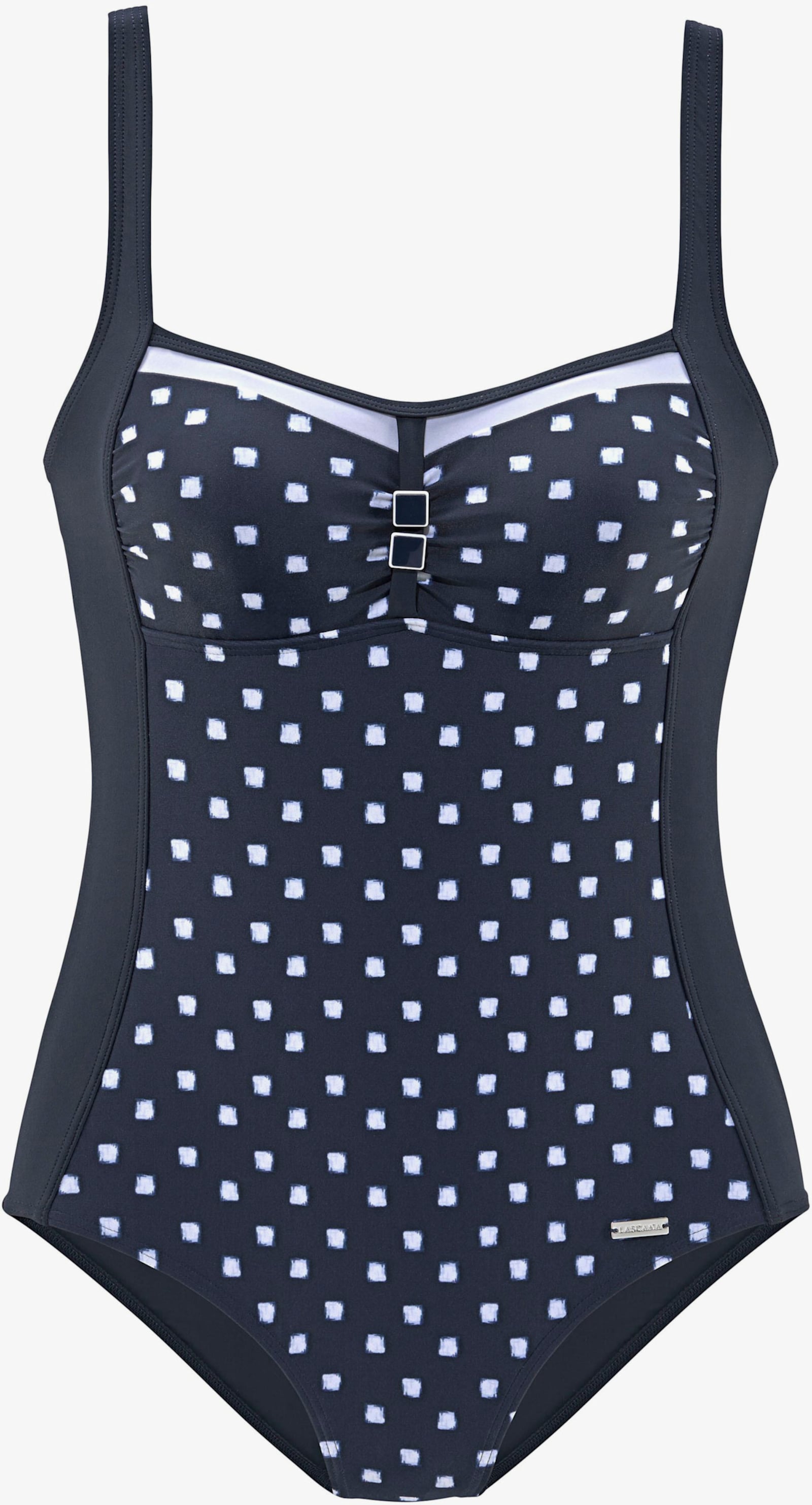 LASCANA Badeanzug - marine-weiss