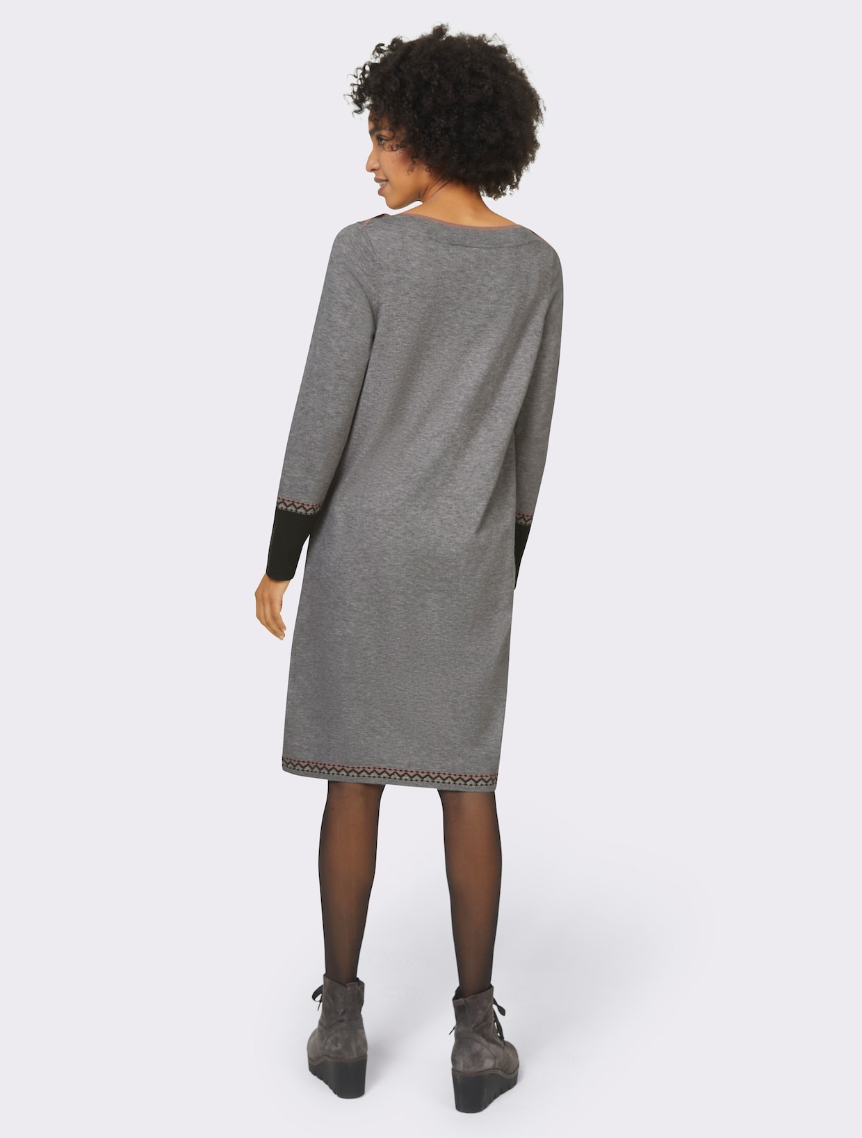 heine Robe en tricot - gris chiné