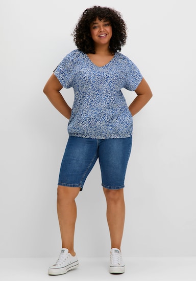 sheego Jeansbermudas - blue denim