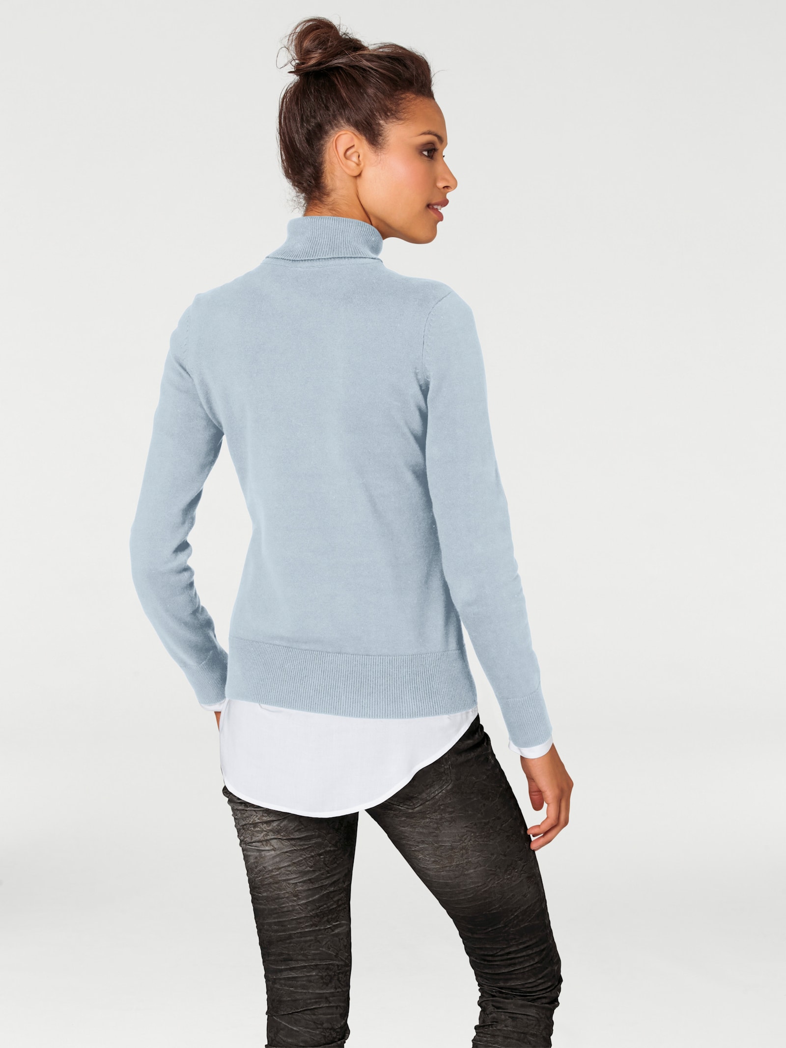 heine Rollkragenpullover in Feinstrick-Qualität - bleu