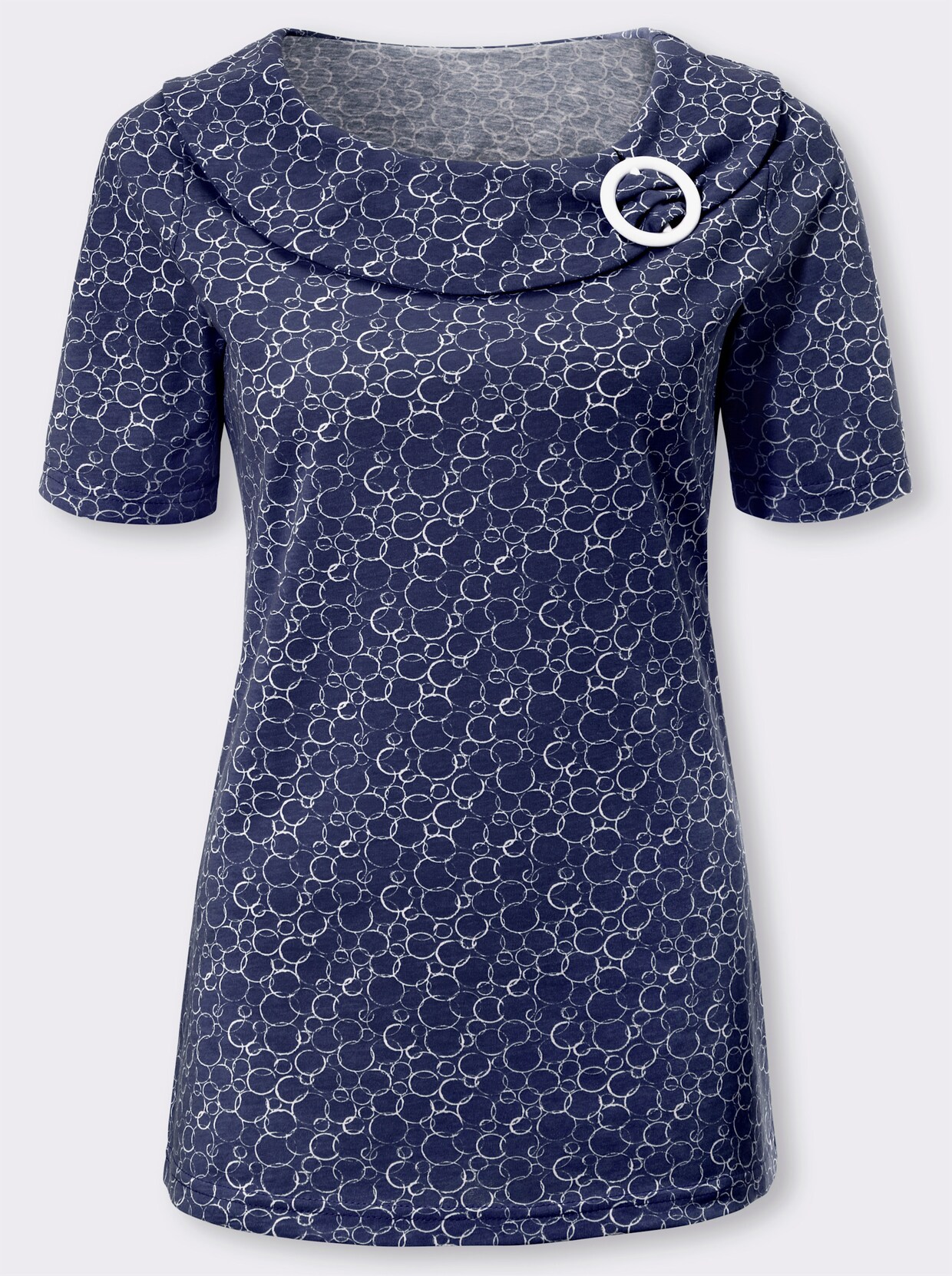 T-shirt - nattblå, tryckt