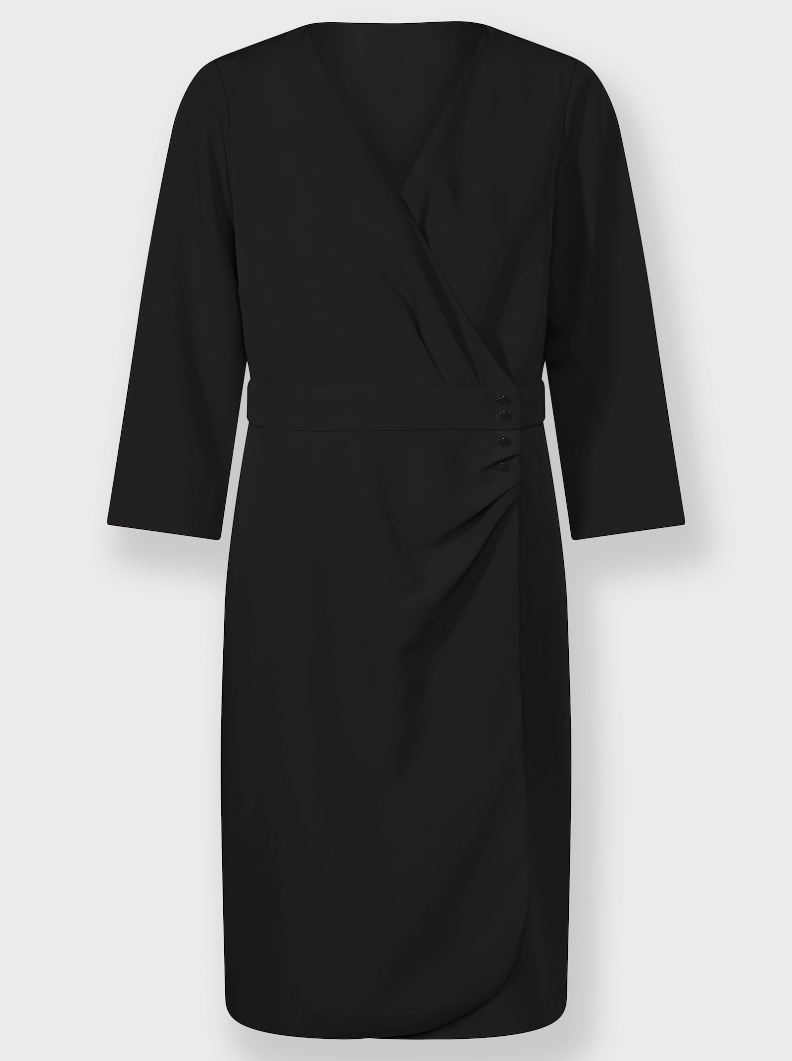 heine Zavinovacie strečové šaty - čierna