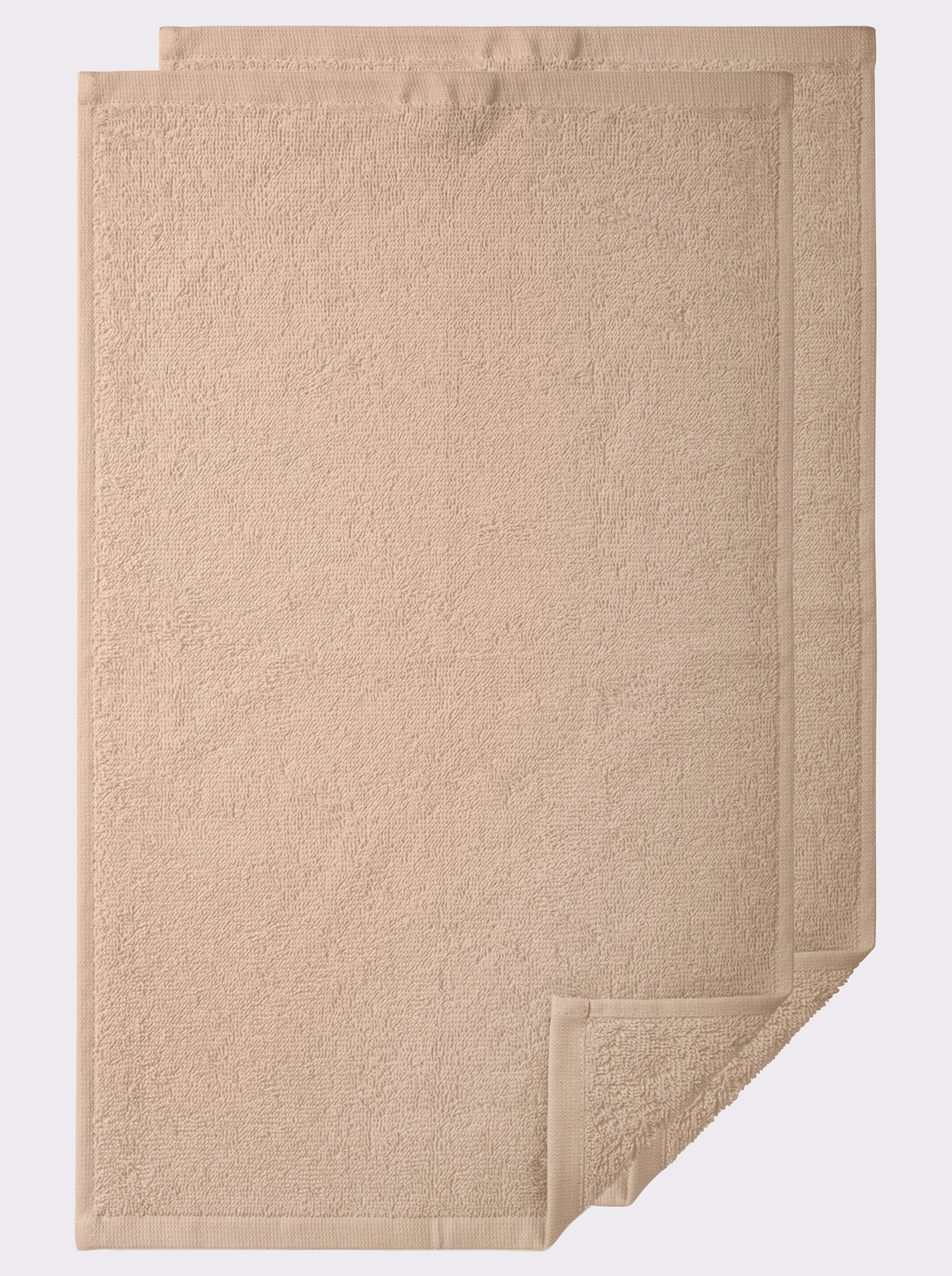 wäschepur Handtuch mit 2-farbiger Bordüre - beige
