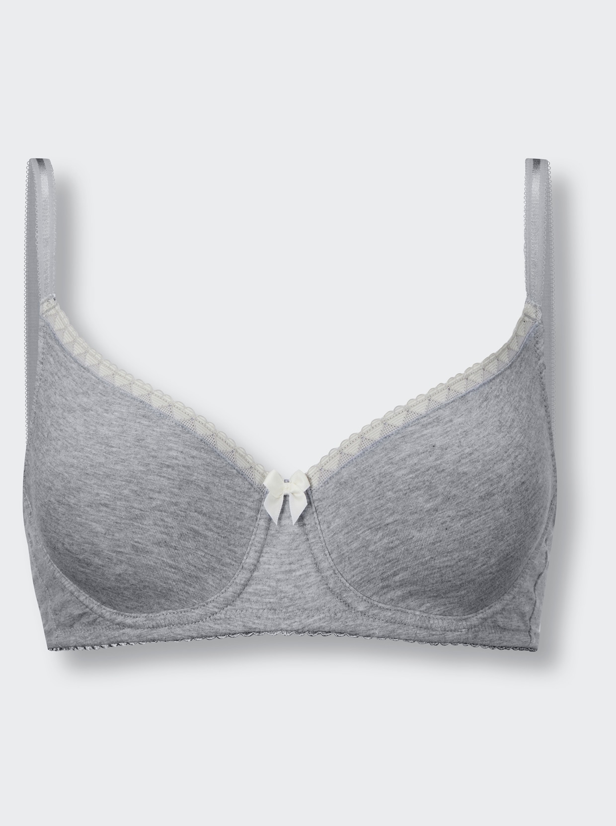 wäschepur Soutien-gorge à armatures spécial T-shirt - gris clair chiné + couleur champagne