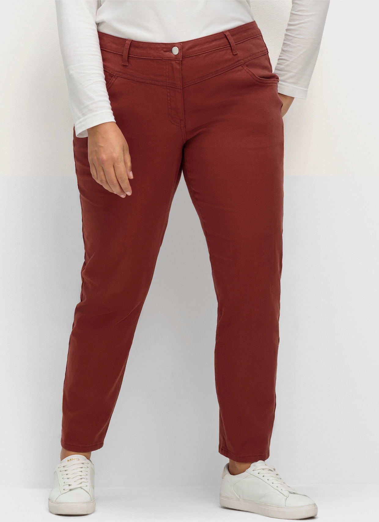 Stretch-Hose - rotbraun