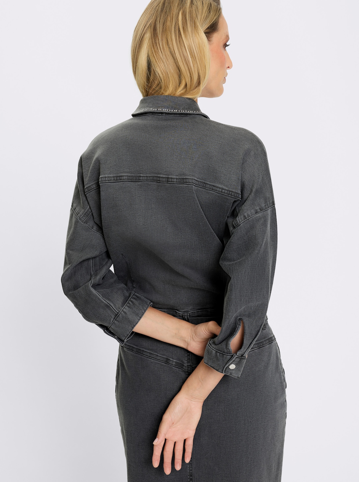 heine Jeanskleid - light grey-denim