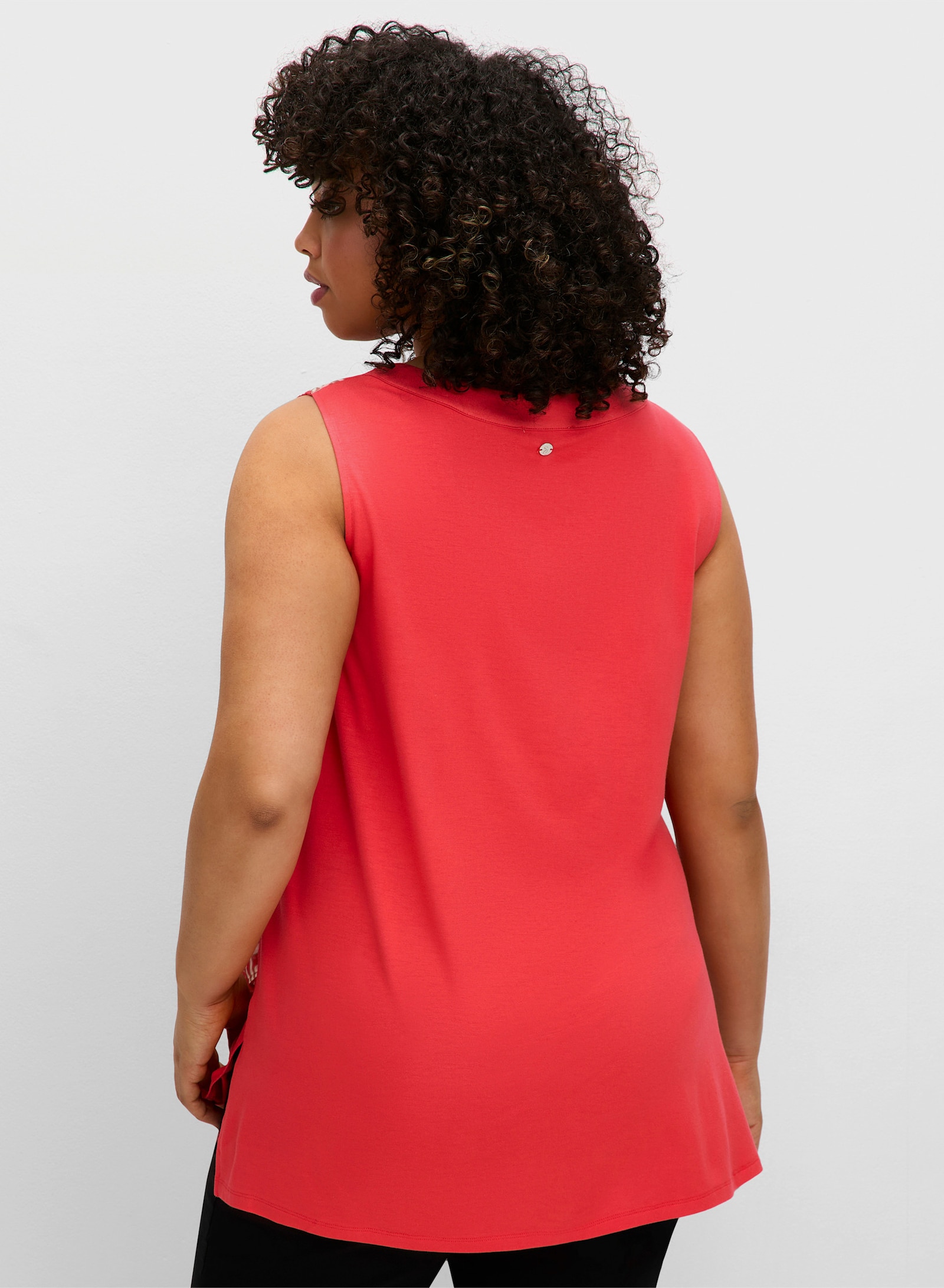 sheego Blusentop in Lagenoptik - hummer-gemustert