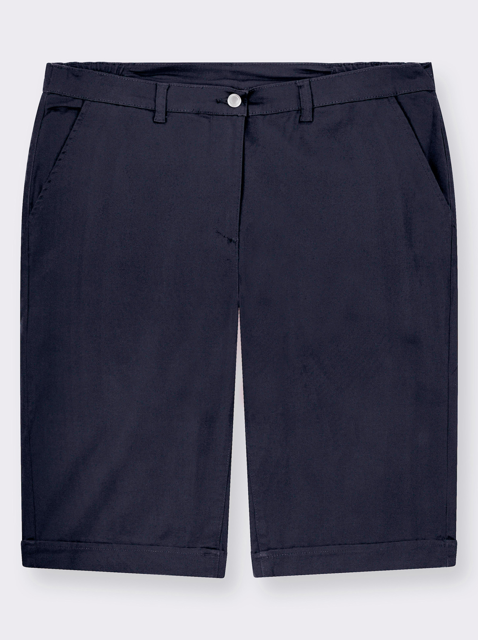 Jeansbermudas mit Dehnbund hinten - marine