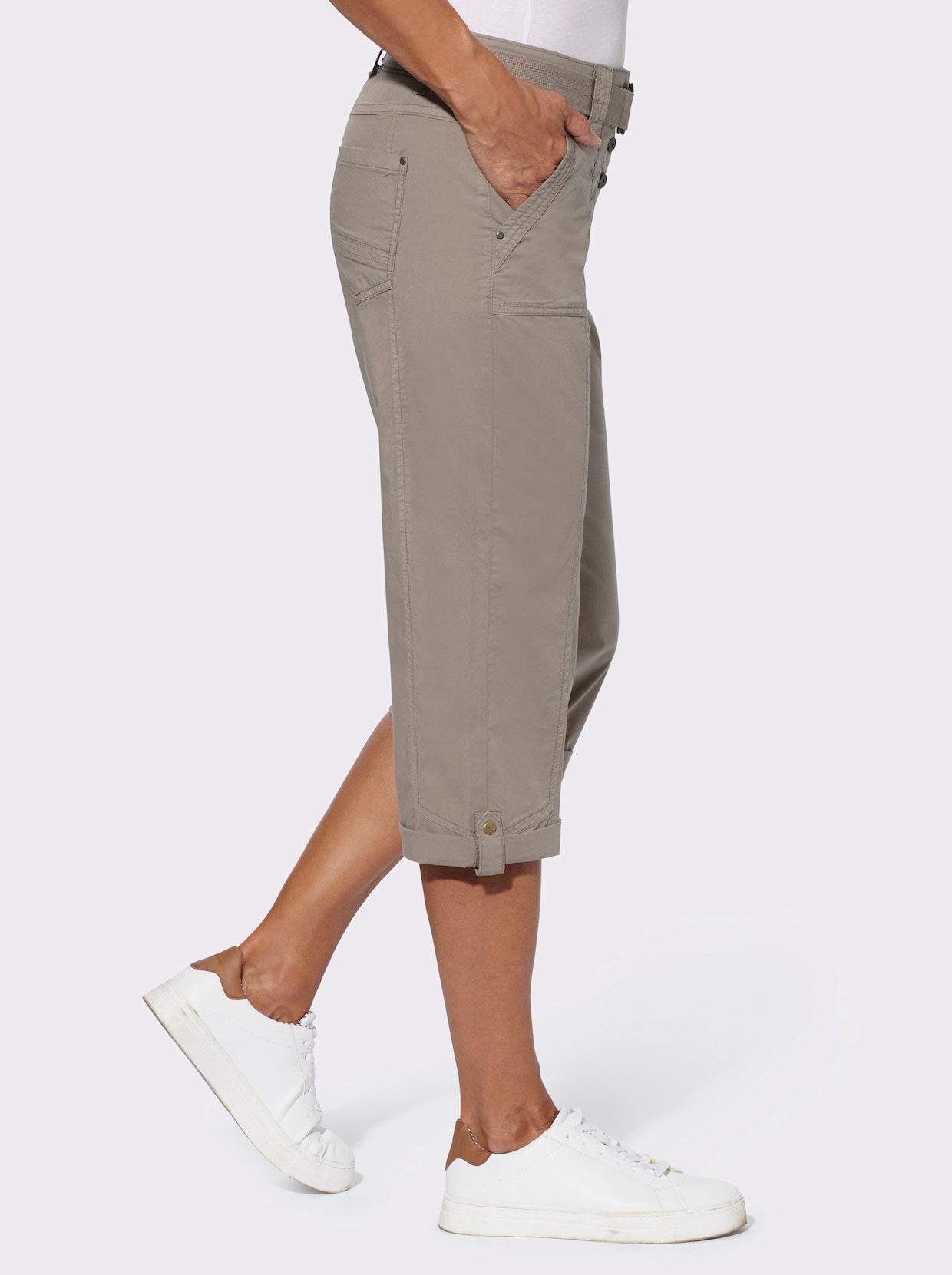 Capri-Hose - taupe