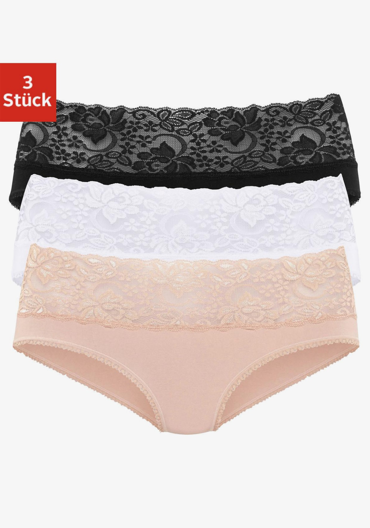 Vivance Slip - beige, blanc, noir