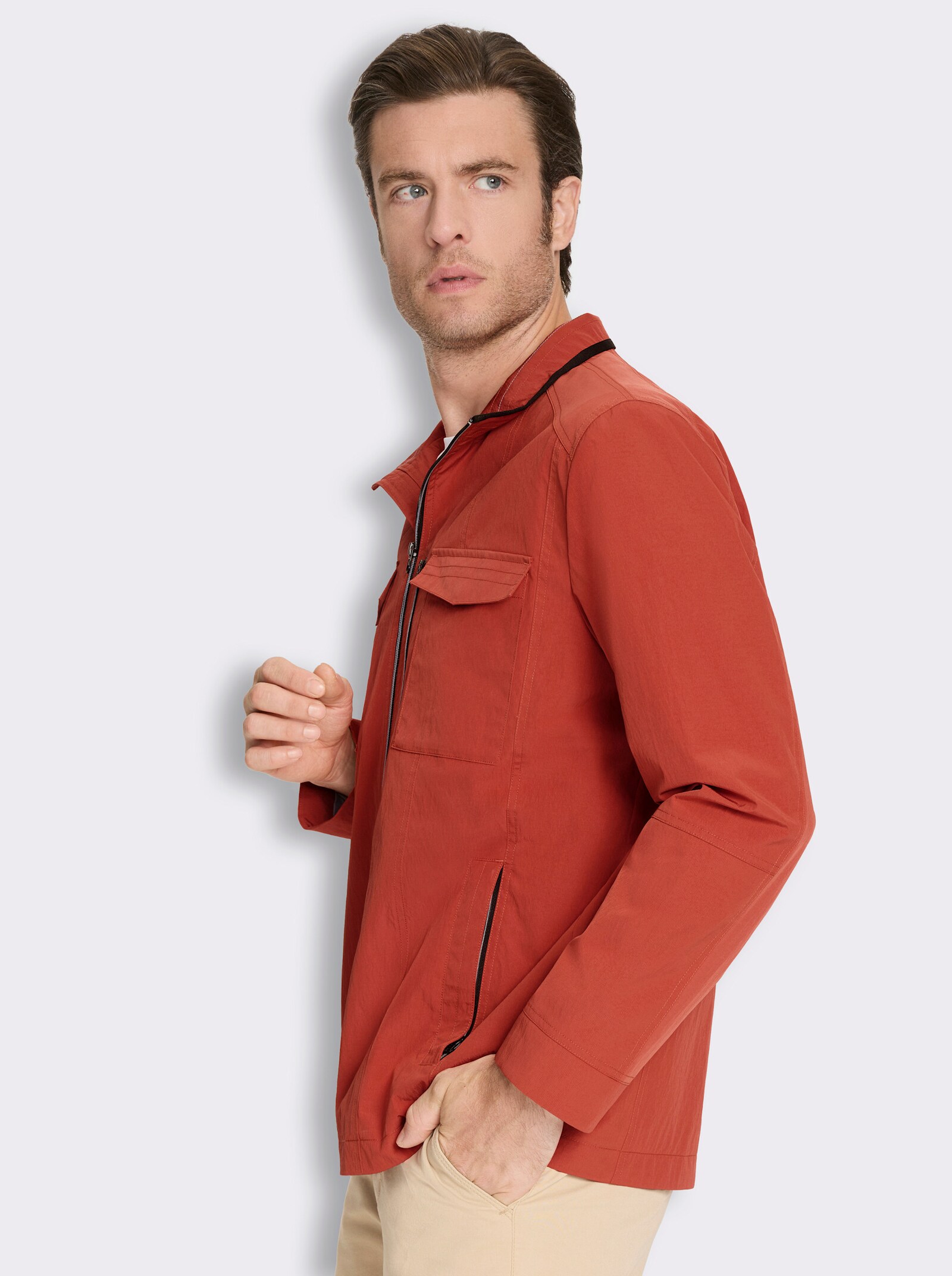 Marco Donati Longjacke mit Wetterschutz-Ausrüstung - terra