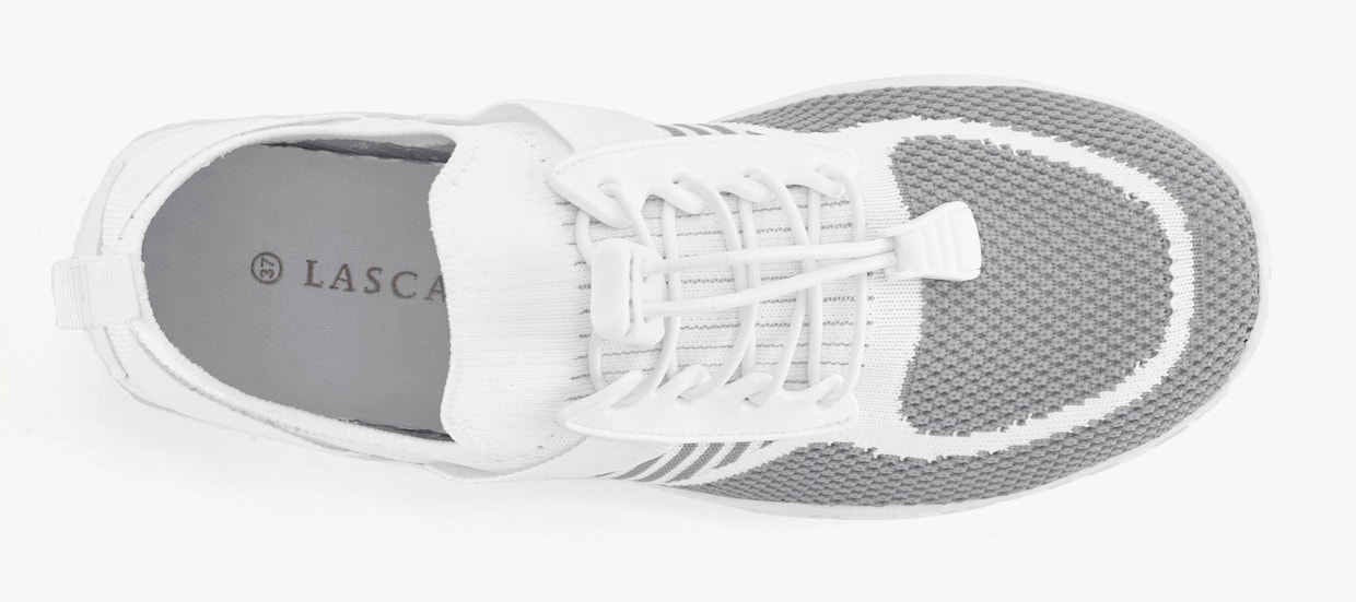 LASCANA Sneaker - wit/lichtgrijs