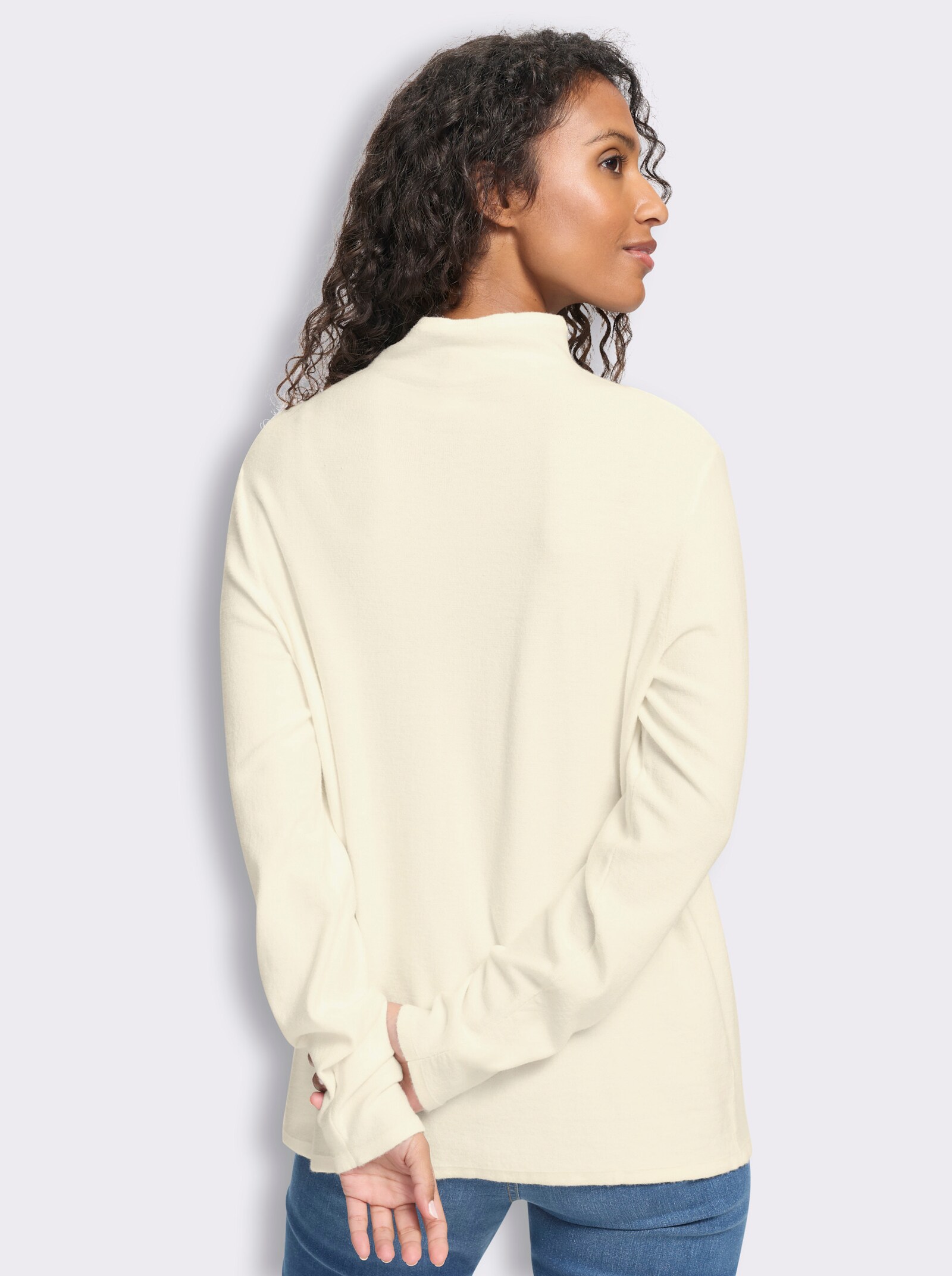 heine Stehkragenpullover mit Langarm - champagner