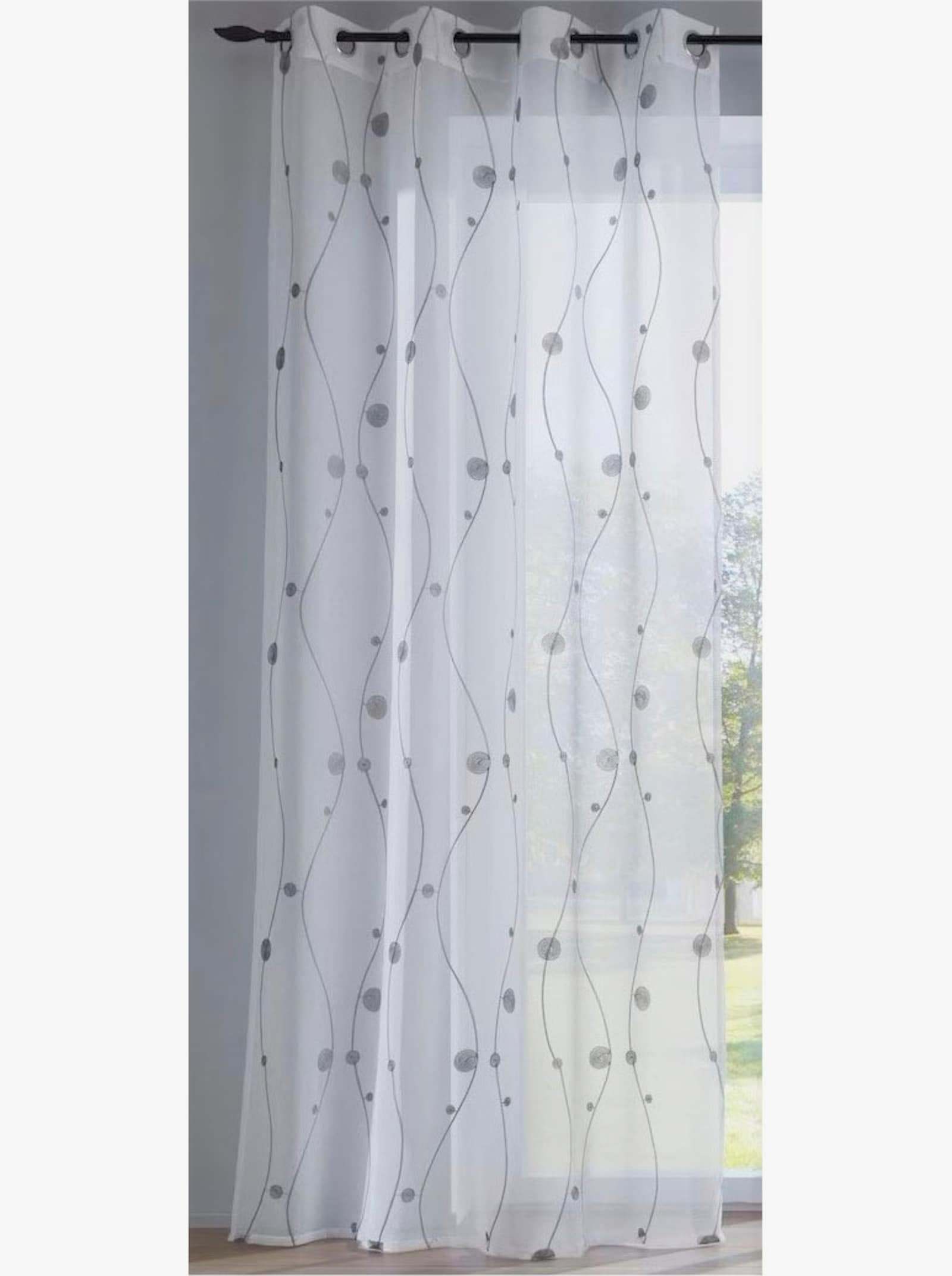 heine home Dekostore - grau-weiß