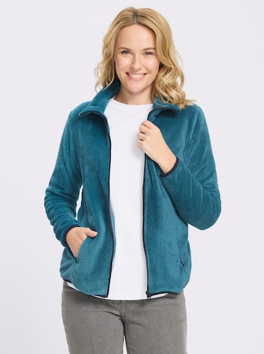 Fleecejacke mit elastischen Abschlüssen - topas