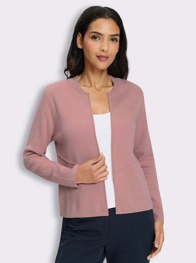 Strickjacke im Jaquard-Dessin - hortensie