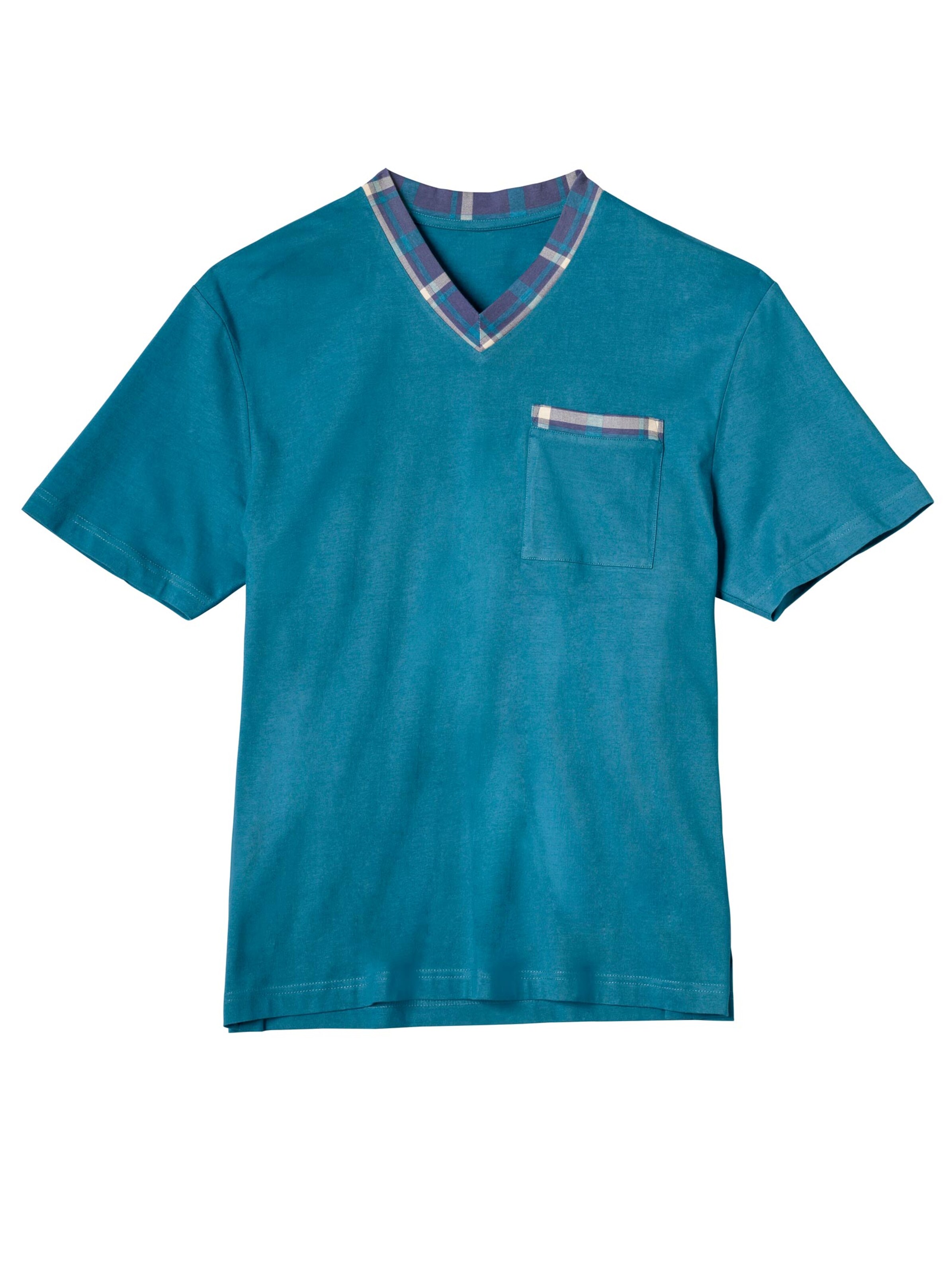 Shorty - petrol-kariert