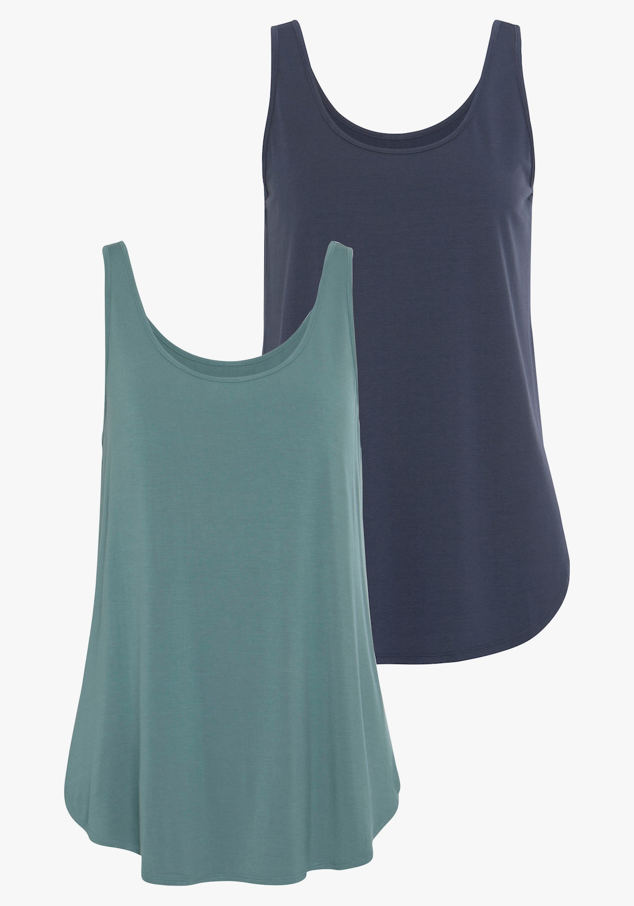 LASCANA Lange top - mint, navy