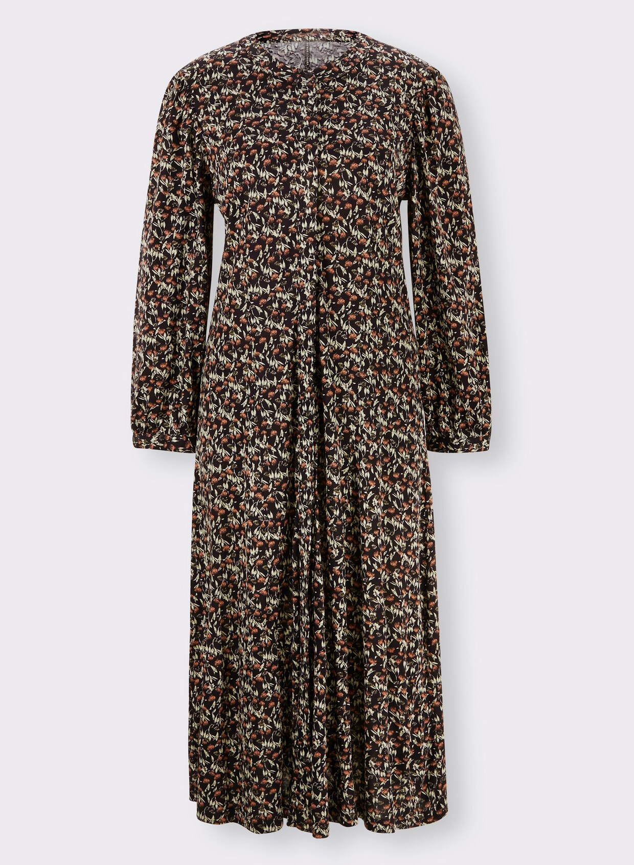 heine Jersey-Kleid - khaki-schilf-bedruckt