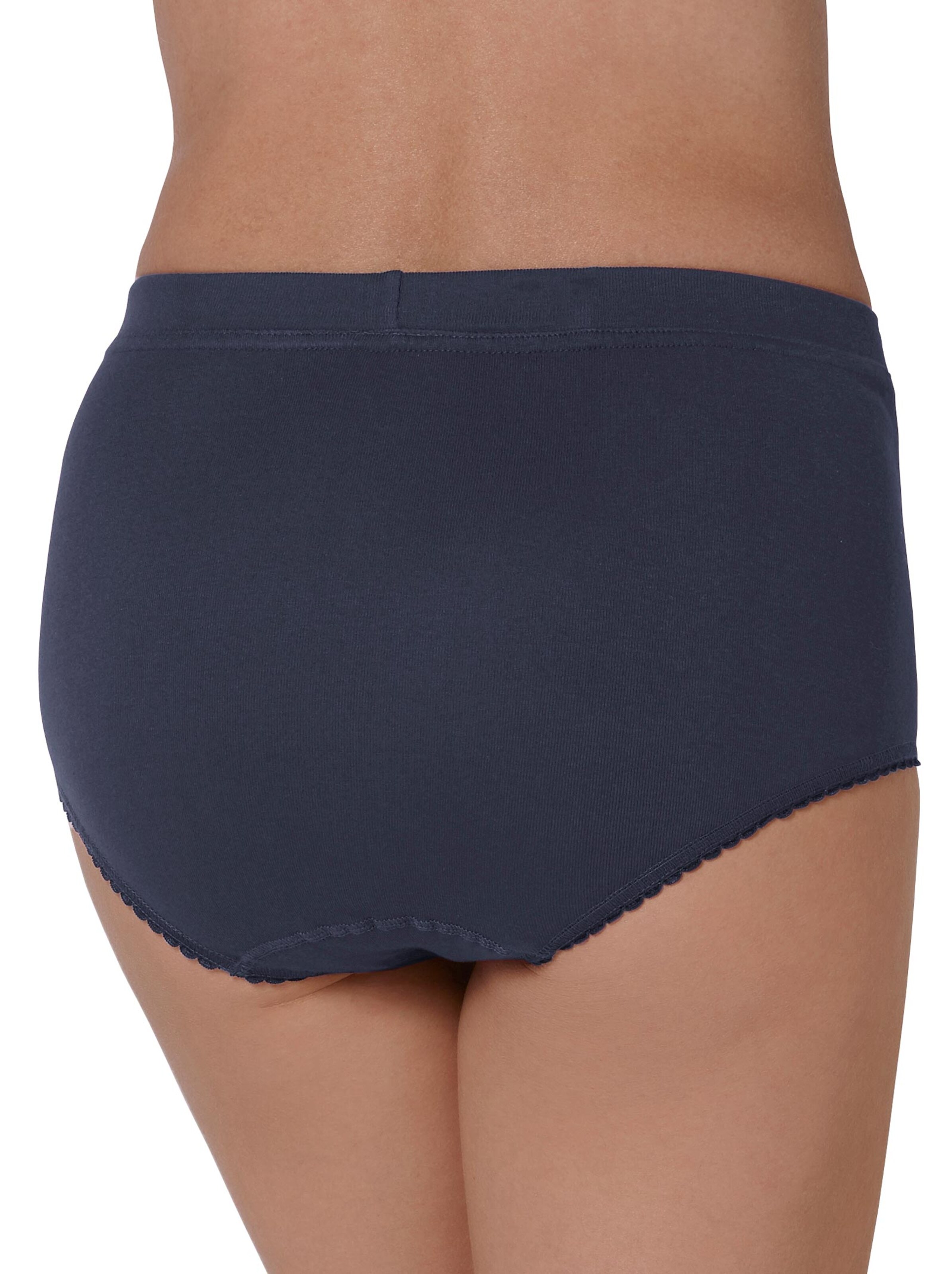 wäschepur Taillenslip - weiß + marine + bordeaux