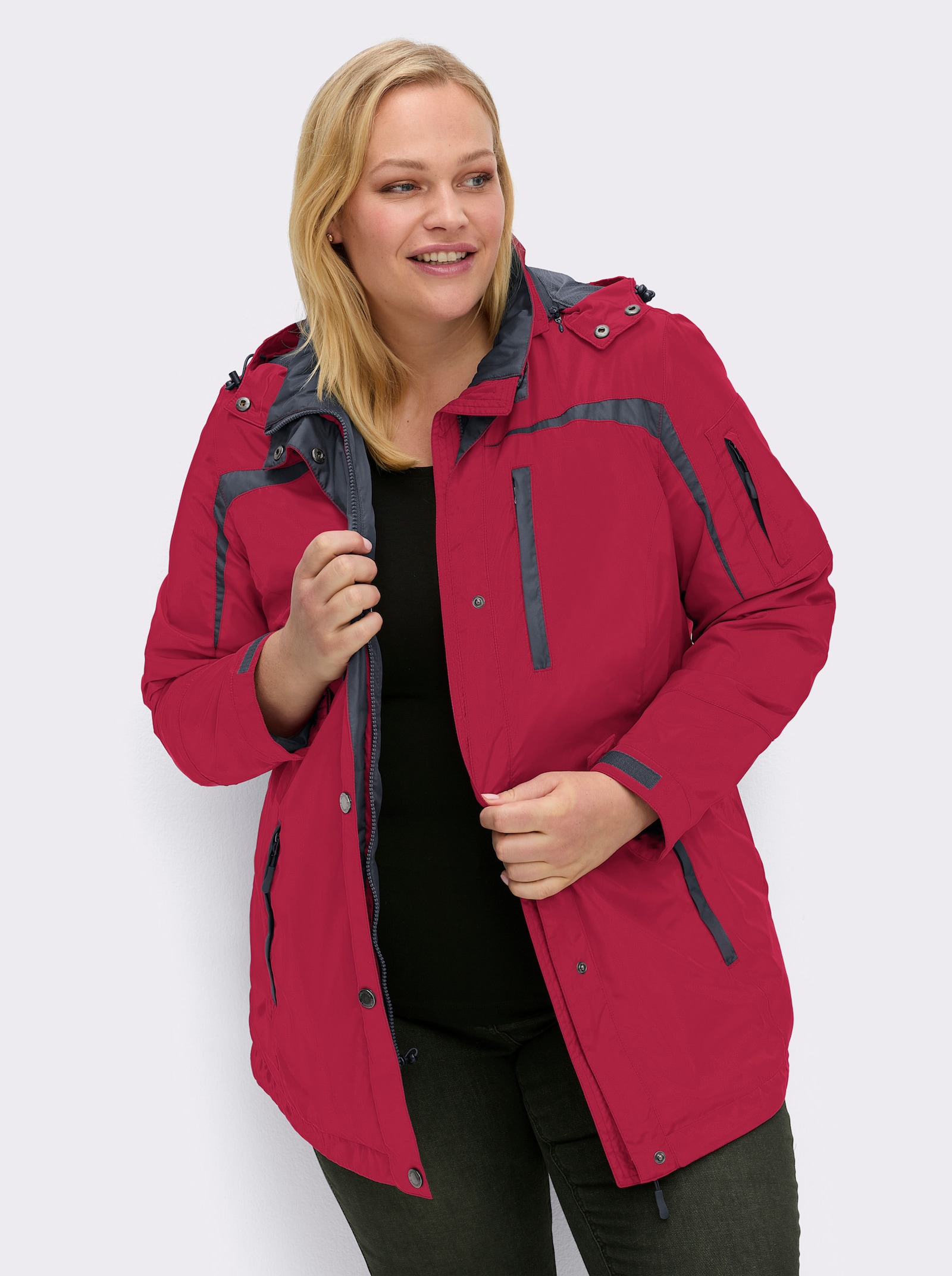 Funktionsjacke wind- und wasserabweisend - rot