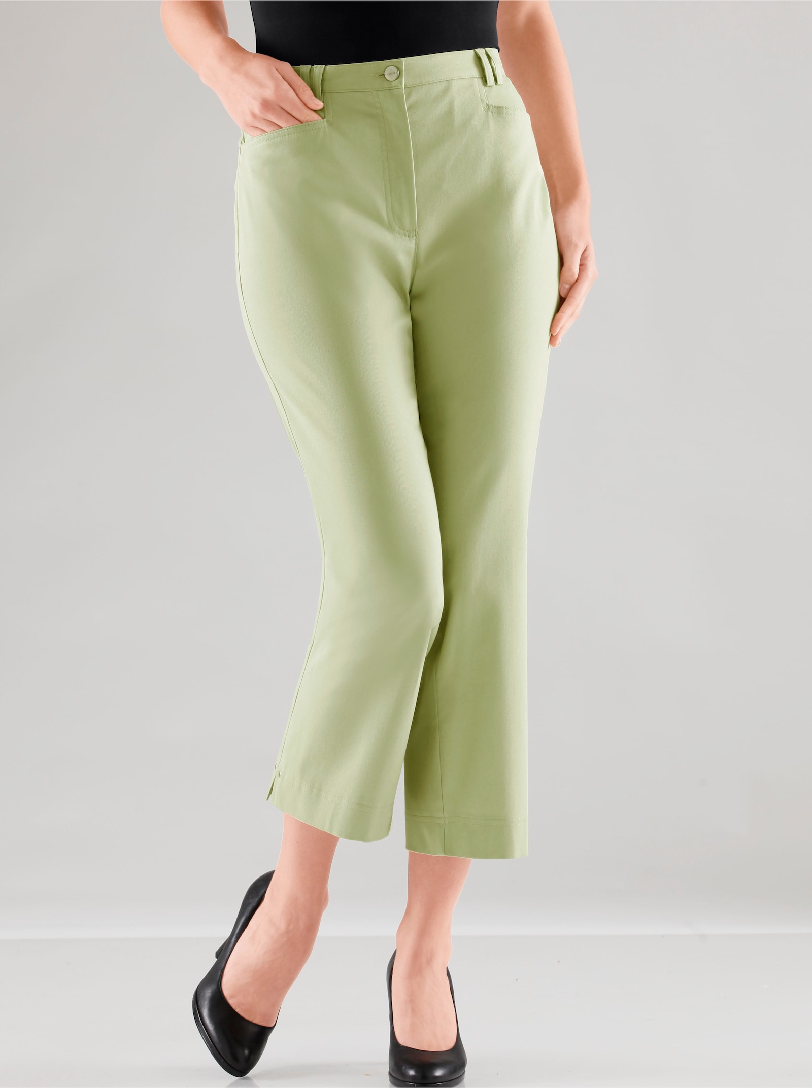 Cosma 7/8-broek, vuilafstotend en kreukarm - lindegroen