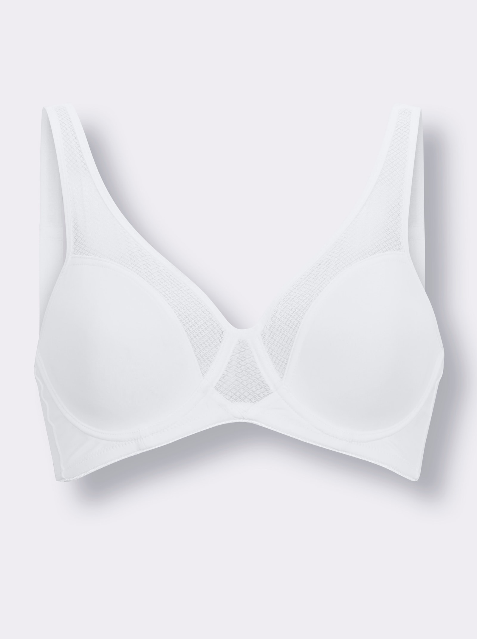 wäschepur Minimizer-BH mit Bügel und gepolsterten Trägern - weiß